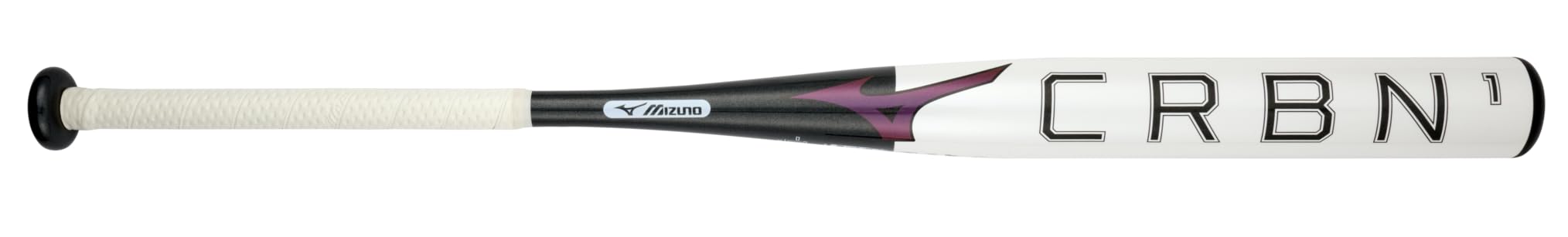 Mizuno CRBN1 Fastpitch Softball Bat (-10 Drop) | Women's Composite Fastpitch Bat | White & Black Color | 32 Inch Length | Perfect for Competitive Fastpitch Games & Tournaments