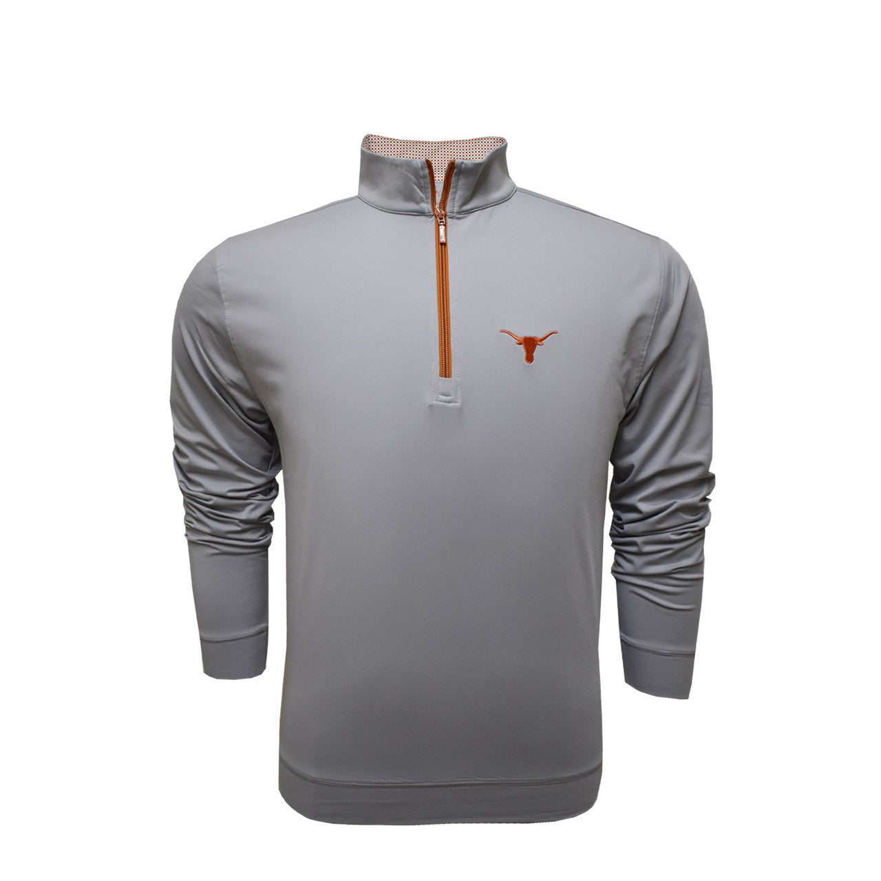 HORN LEGEND UT Grey Solid 1/4 Zip Pullover - Lightweight & Breathable for Outdoor Hiking, Running, and Casual Wear