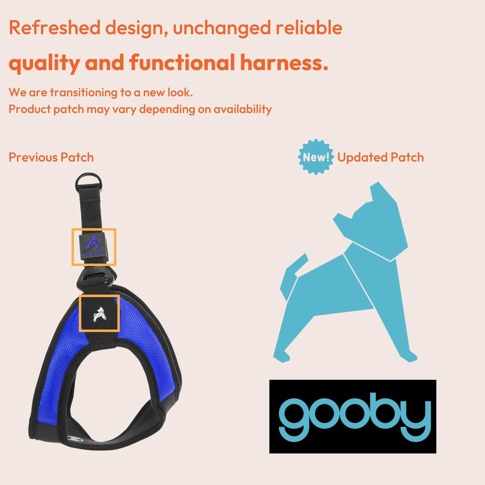 Gooby Escape Free Easy Fit No Pull Dog Harness - Small, Red - Step-in Design with Quick Release Buckle - Perfect for Small & Medium Dogs - Walking, Hiking & Travel Adventures