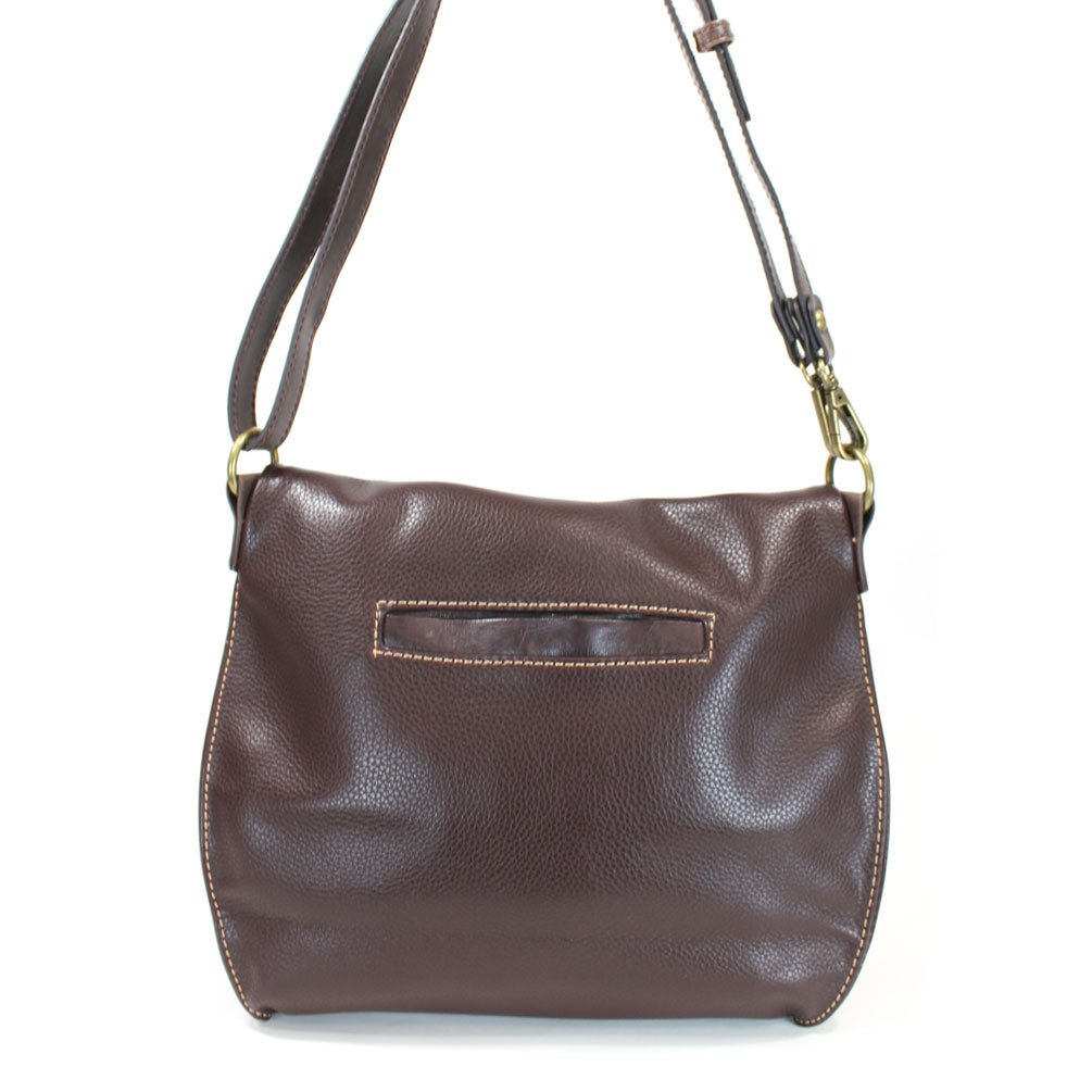 CHALA Stylish Leather Crossbody Bag for Women - Dark Brown Squirrel Design with Flap Top & Secure Zipper | Perfect for Everyday Use, Travel & Date Nights