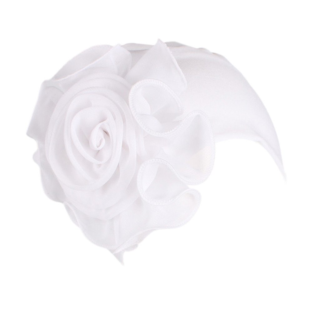 Digood Retro Floral Turban Hat for Women & Men - Vintage Big Flower Headwrap Cap for Winter & Autumn - Perfect Birthday Gift for Her & Him - Great for Outdoor Activities, Travel, and Fashion Accessories