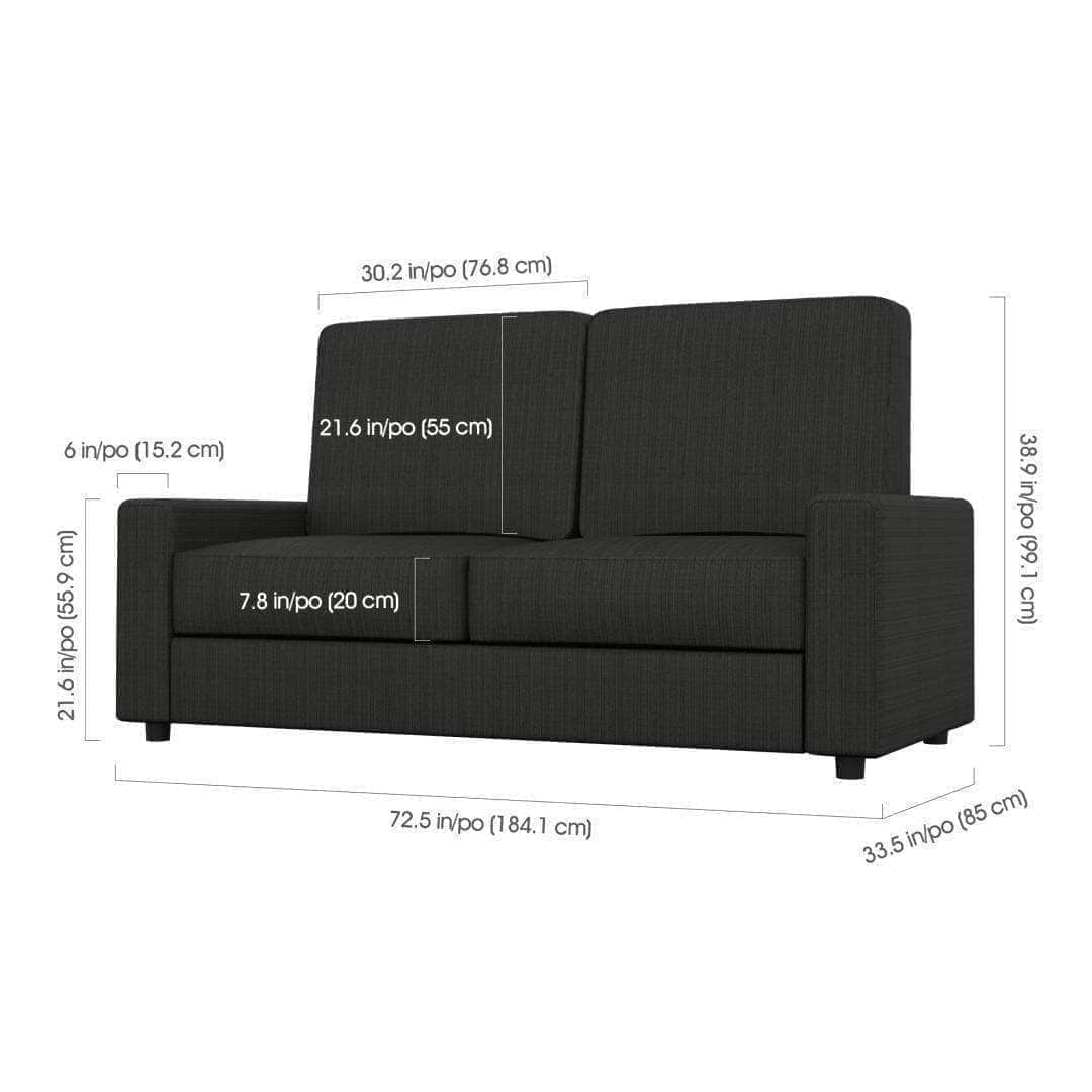 Space-Saving Full Murphy Wall Bed with Sofa - 2 Color Options | Perfect for Small Apartments, Guest Rooms & Studio Living