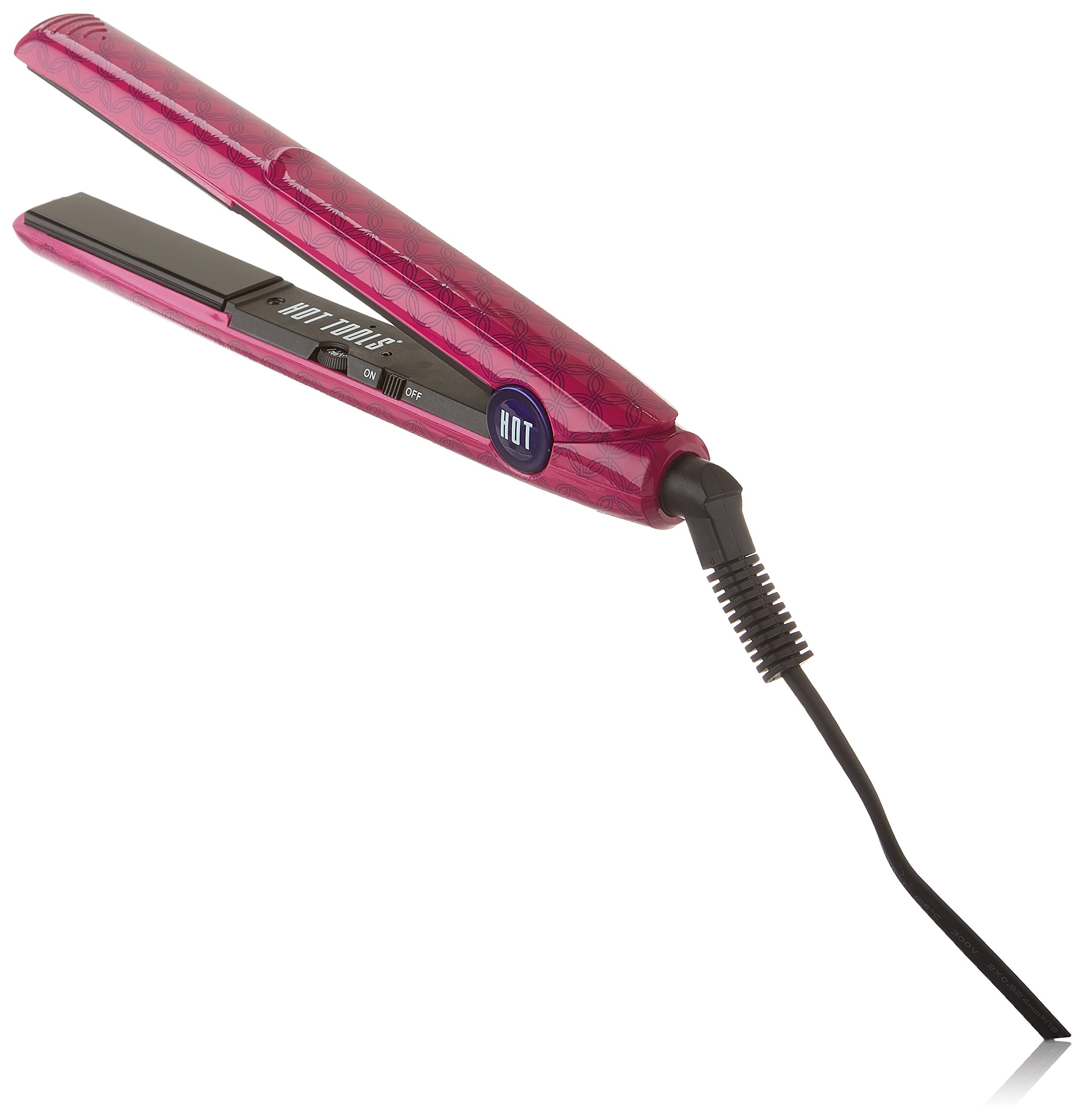 Hot Tools Salon Flat Iron 1 Inch - Pink Professional Hair Straightener for Smooth & Shiny Hair - Perfect for Home & Salon Styling