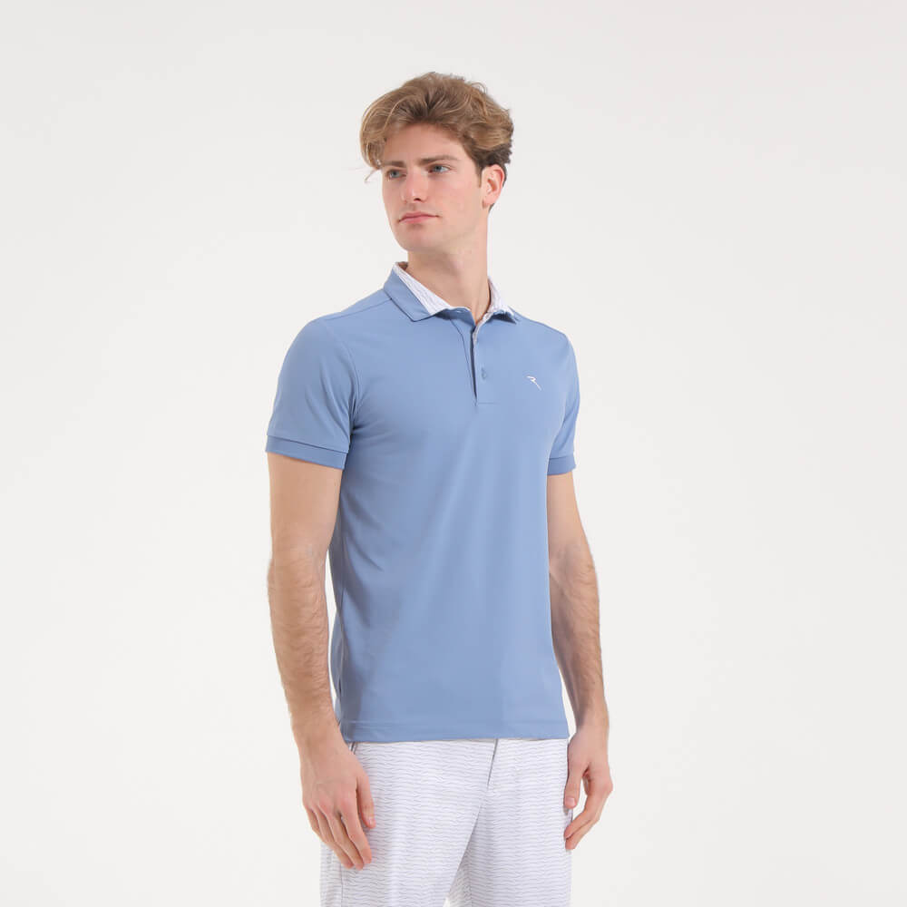 ANATOMY Stretch Pique Slim Fit Polo Shirt for Men - Breathable Comfort & Modern Style | Perfect for Business Casual, Golf & Everyday Wear | Final Sale