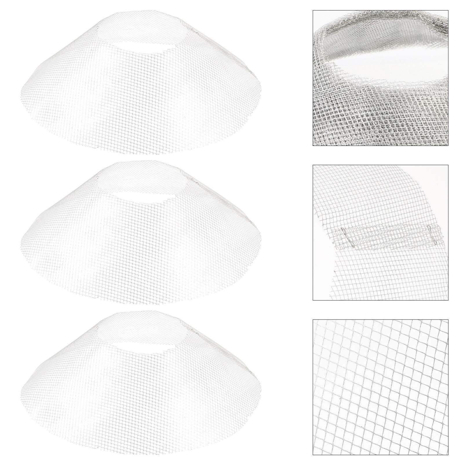 10PCS Round Oven Vent Hood Replacement Nets - Oil Catcher Filter for Kitchen Range Hood, Stove Hood & Charcoal Range Hood (Perfect for Grease Protection & Easy Cleaning)