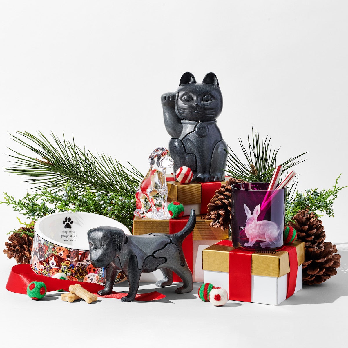 Simon Pearce Handcrafted Dog Bowls - Premium Ceramic Pet Dish for Food & Water - Perfect for Small & Medium Dogs - Ideal for Home, Kitchen, or Outdoor Use