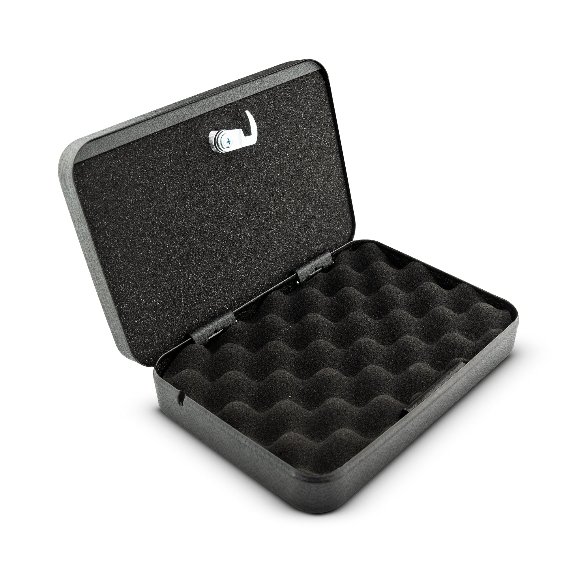 Heavy Duty Metal Lock Box with Key - Secure Storage for Cash, Jewelry & Valuables - Ideal for Home, Office & Travel Safety