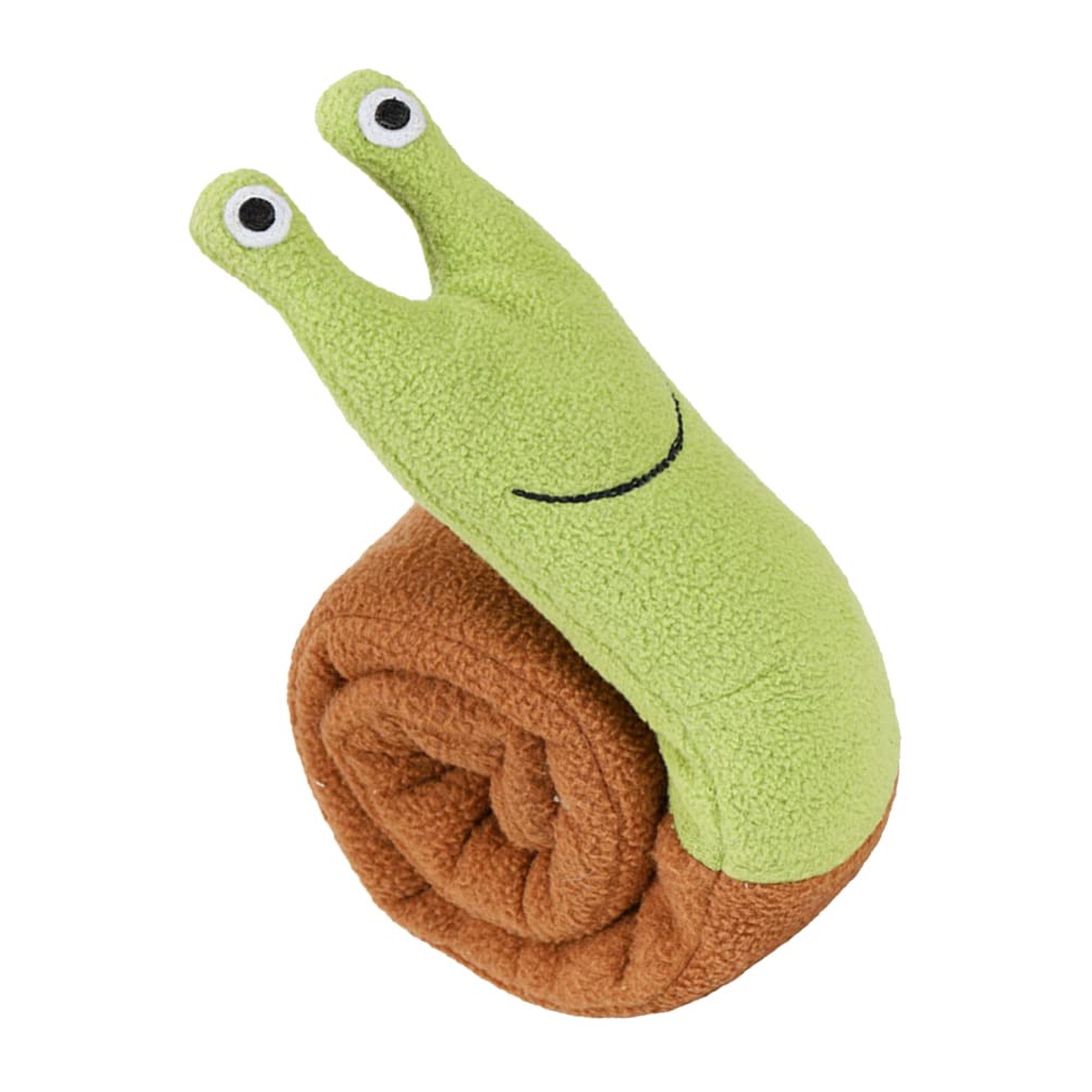 **Balacoo Squeaky Plush Dog Toys - Sniffing & Chewing Snail Design, Interactive Teething Supplies for Puppies - Perfect for Indoor Play, Training & Home Decor**