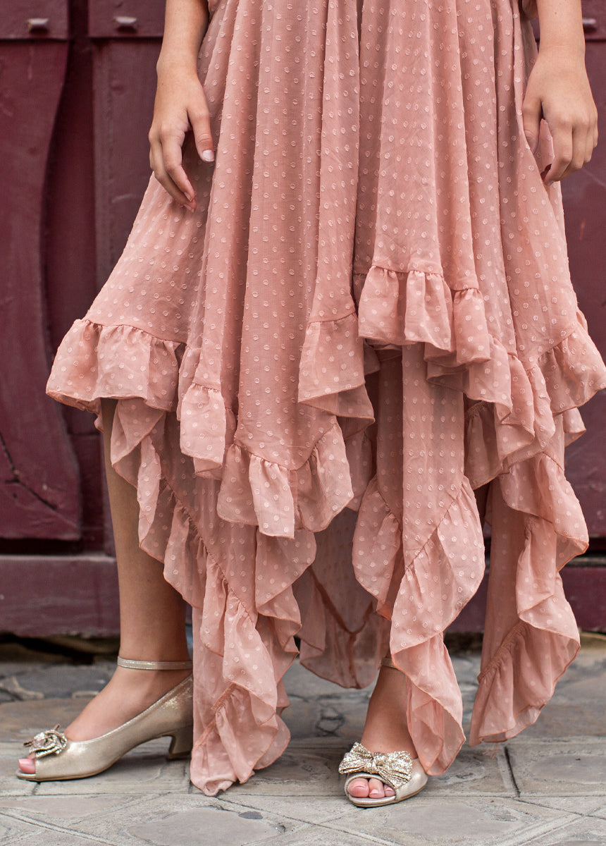 Raelynne Women's Mauve Flowy Maxi Dress for Summer, Beach, and Casual Outings | Elegant Boho Style
