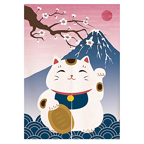 Lucky Cat and Cherry Blossom