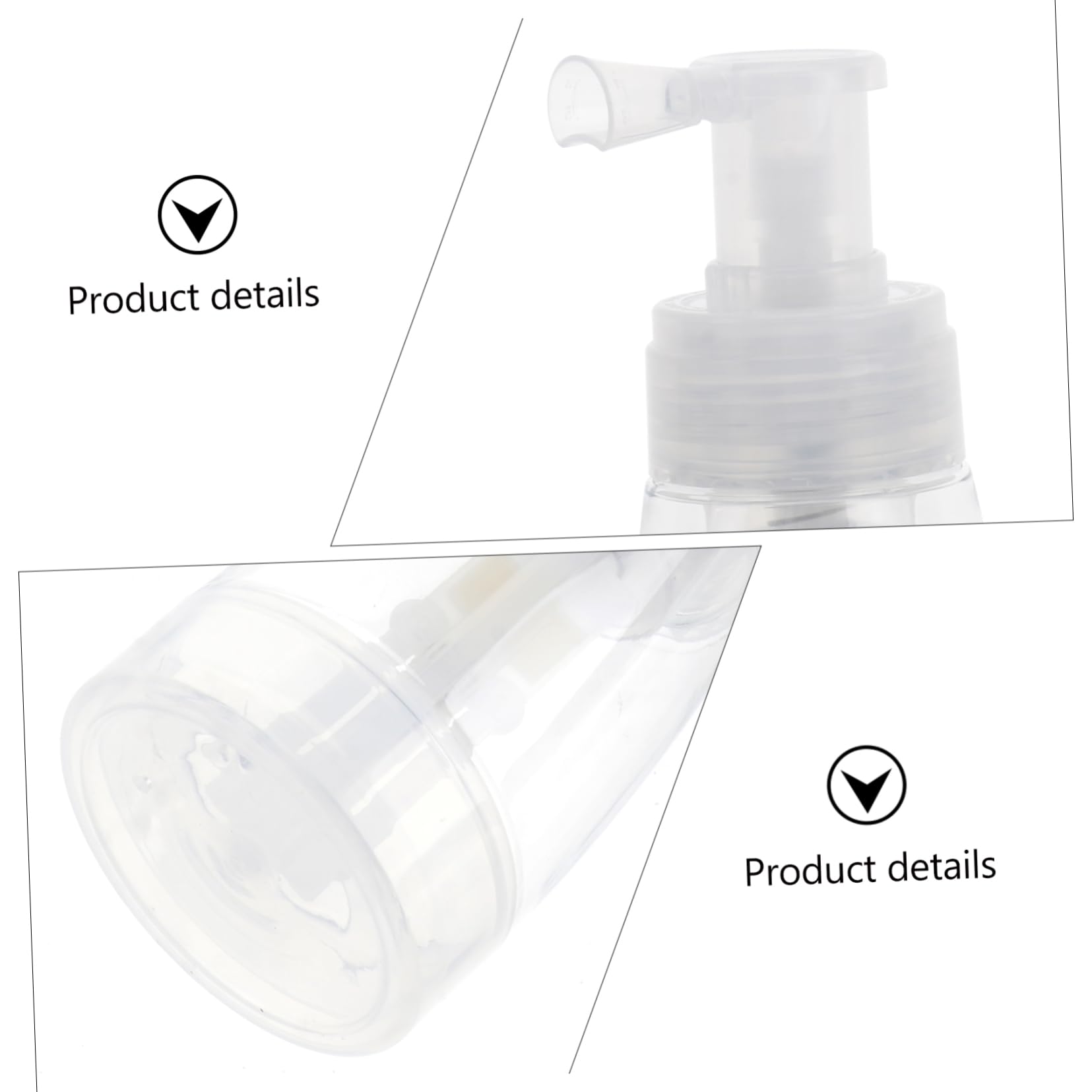 Angoily Hair Fiber Powder Dispenser - Travel Size Dry Shampoo Spray Bottle for Makeup, Pet Cosmetics & Barber Use | Portable Powder Pump Container for Baby Hair, Toiletries & Styling