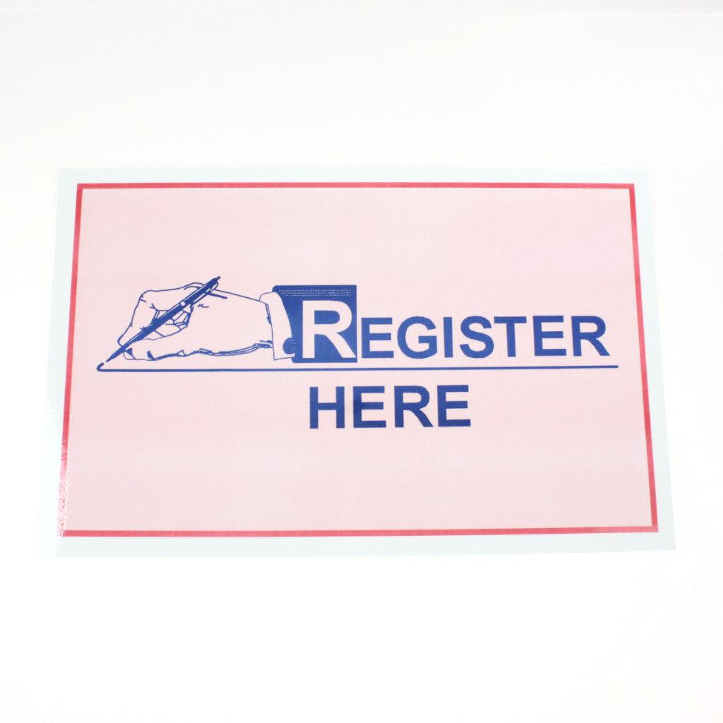 11 x 17 Laminated Sign - Durable & Waterproof for Business, Office, and Public Spaces - Perfect for Registration Areas, Events, and Information Displays