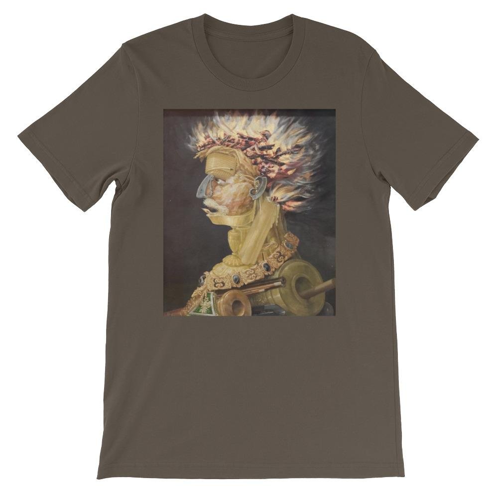 Giuseppe Arcimboldo Four Elements Fire Art Vintage Short-Sleeve Unisex T-Shirt for Casual Wear and Art Lovers