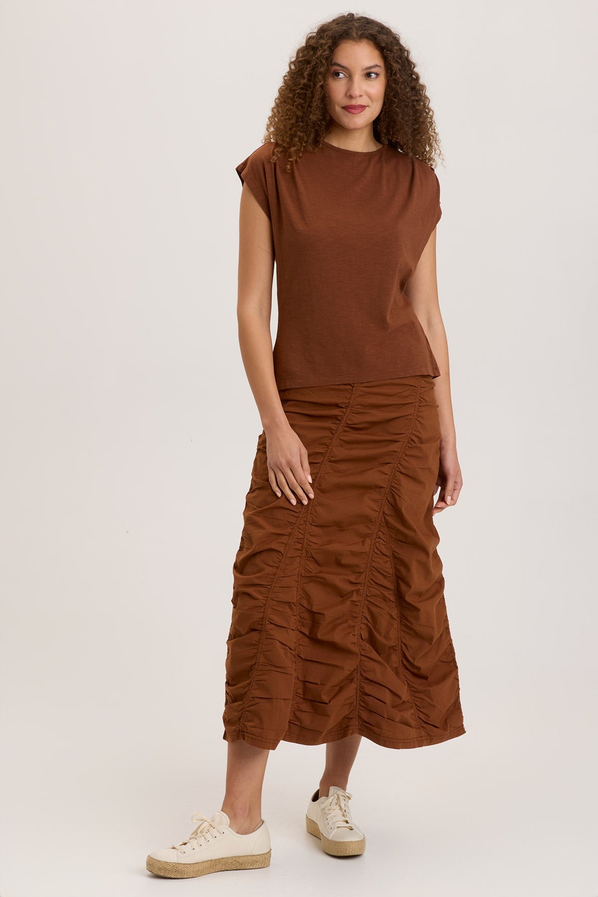 Stylish Gored Peasant Skirt for Women | Flowy Boho Maxi Skirt with Elastic Waist | Perfect for Summer, Beach, and Festival Outfits