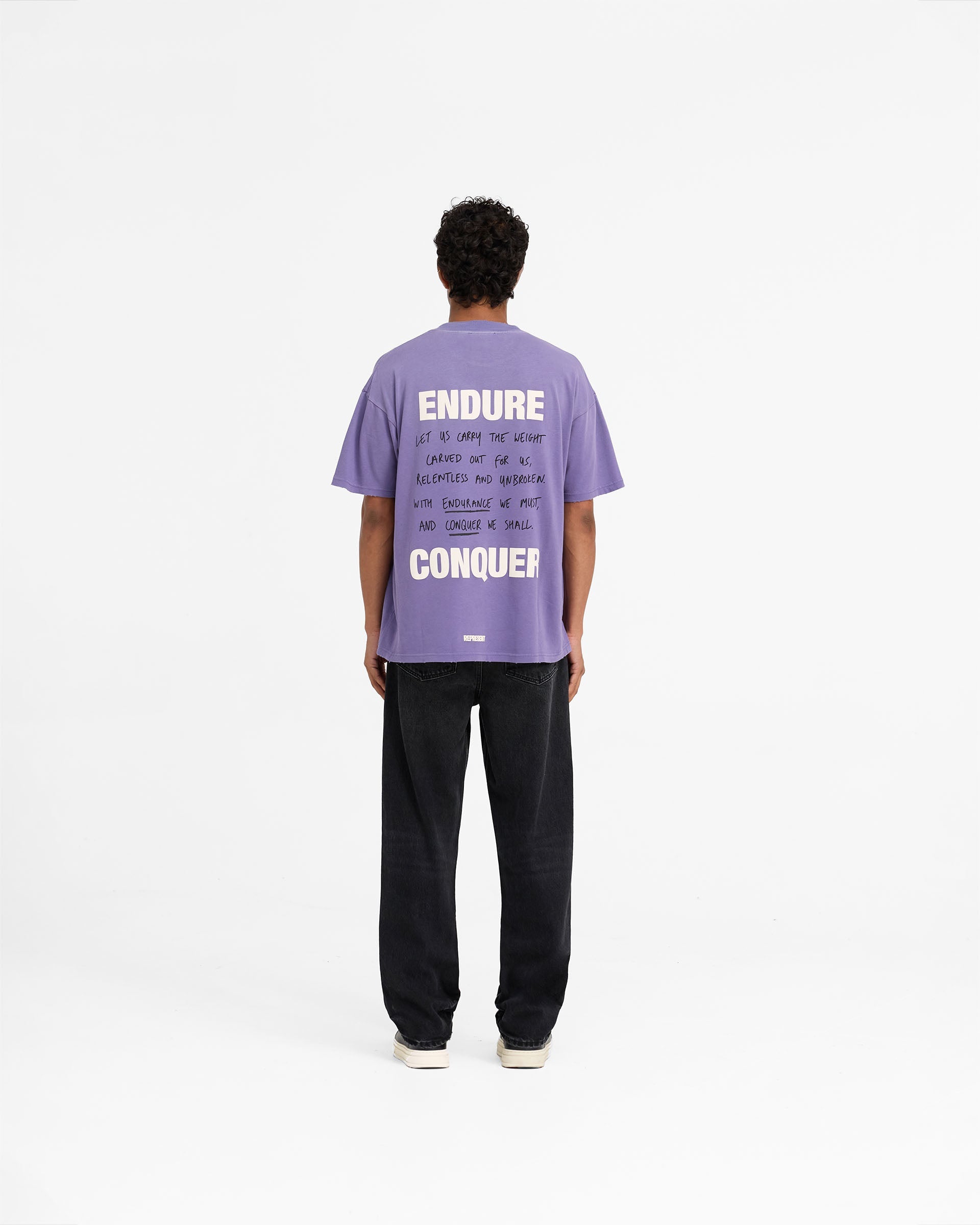 Atlas T-Shirt for Men - Soft Cotton Purple Tee - Comfortable Casual Wear for Everyday & Gym