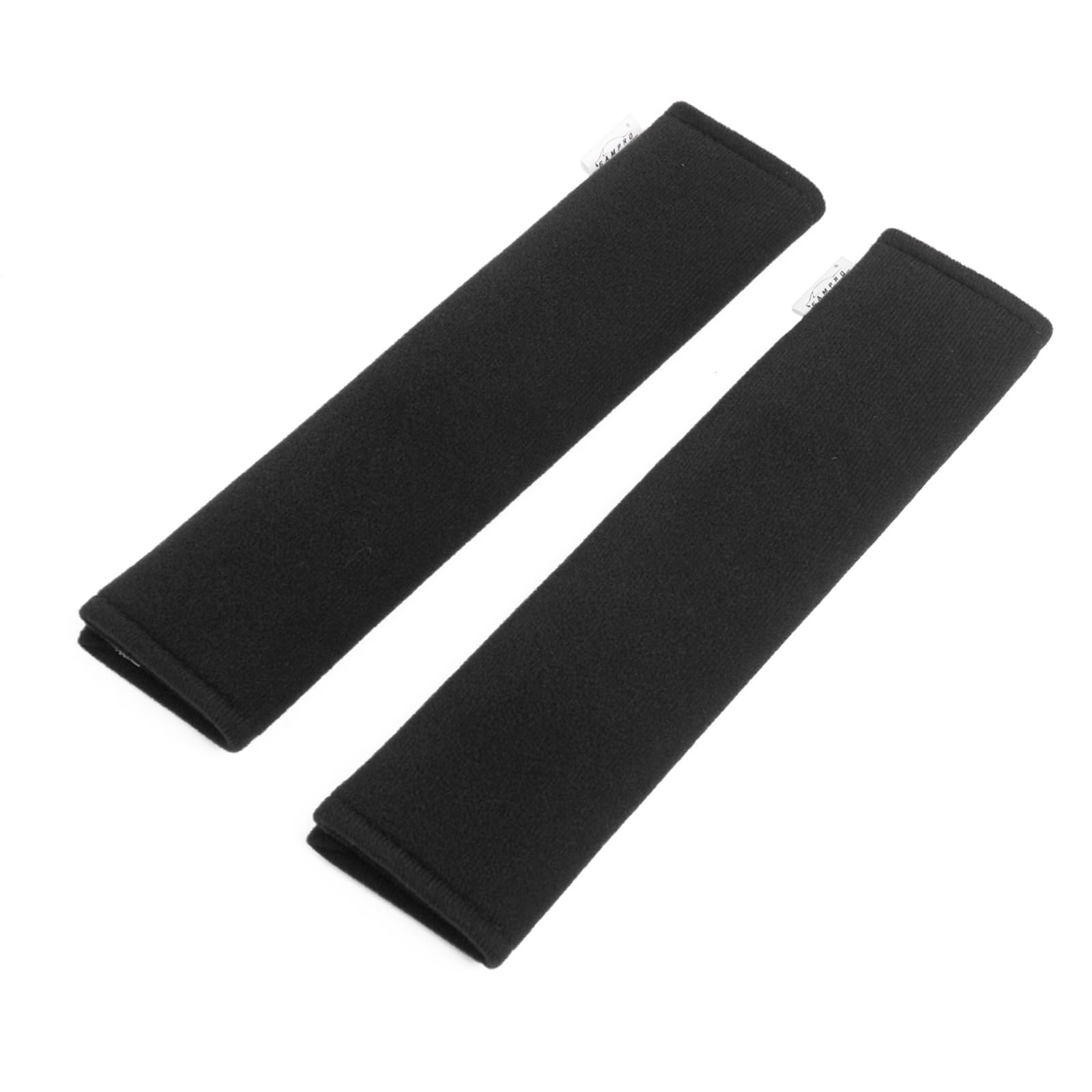 2-Pack Soft Car Seat Belt Pad Cover for Adults & Kids - Comfortable Safety Belt Shoulder Strap Protector for Long Drives, Travel & Commuting - Black (Fits Car Seat Belts, Shoulder Bags & Backpacks)