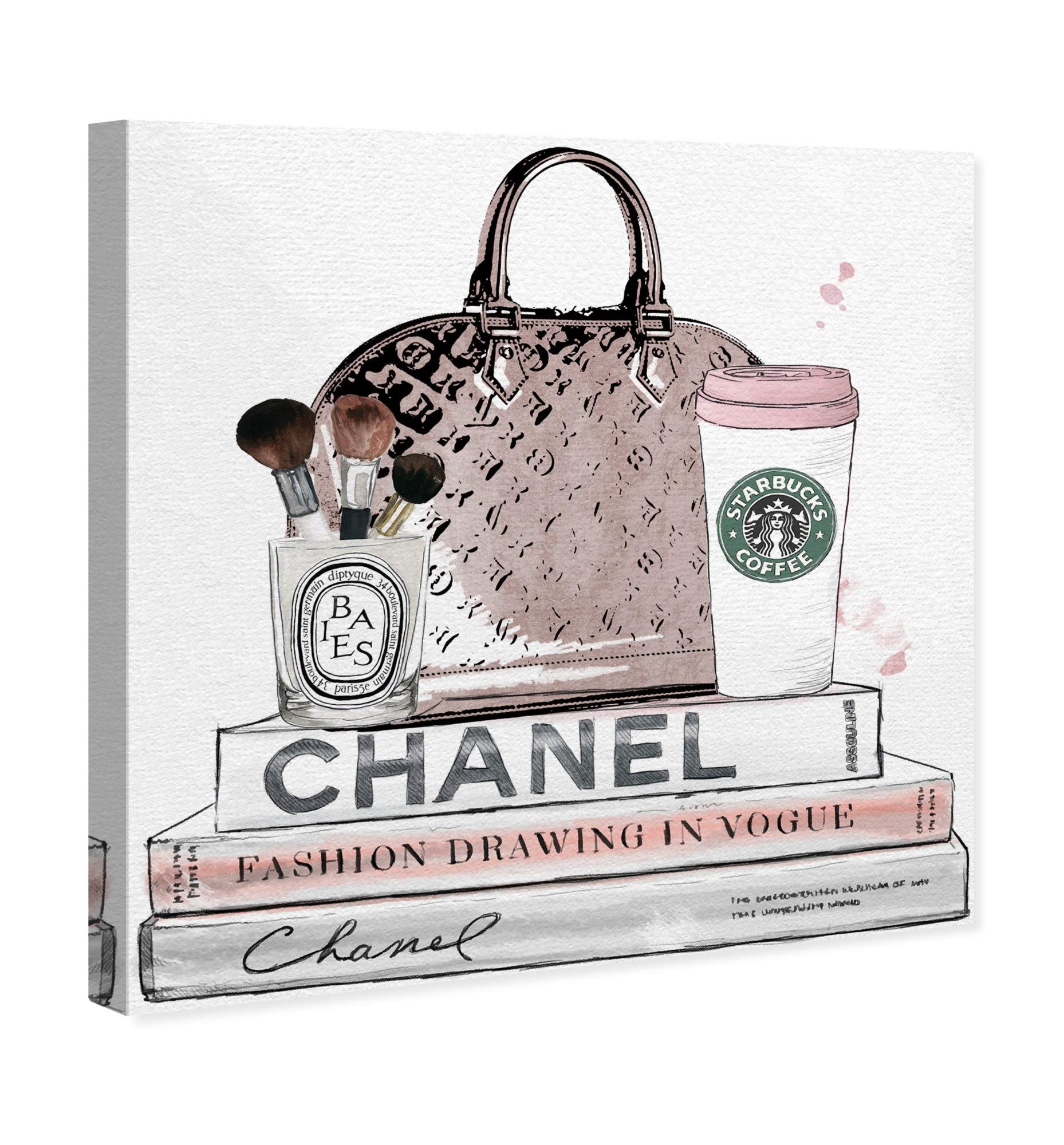 Blush & Makeup Brush Wall Art Canvas Print by Oliver Gal Artist Co. – Fashion & Glam Decor for Bedroom, Living Room & Salon