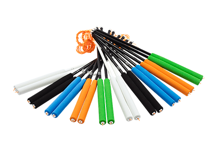 Premium Carbon Fiber Diabolo Handsticks - 350mm Professional Juggling Sticks for Performers & Beginners - Perfect for Circus Shows, Street Performances, and Practice