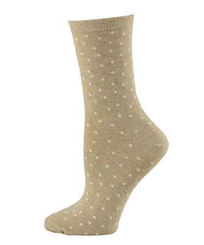 Women's Cotton Crew Socks - Striped & Polka Dot Dress Socks for Women | Soft Mid-Calf Casual Socks for All-Day Comfort & Stylish Look | Perfect for Office, Daily Wear & Fashion Outfits