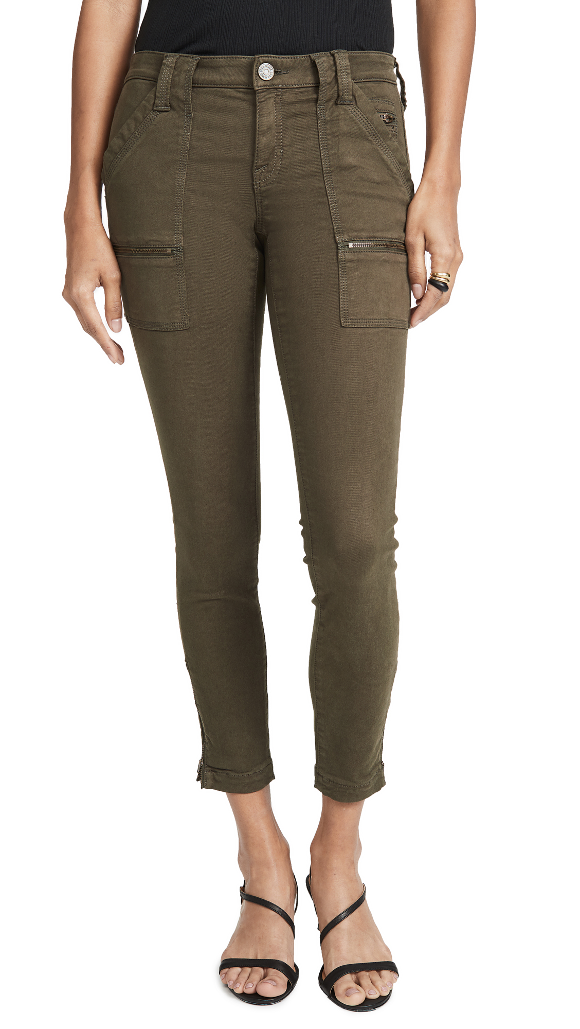 Joie Women's Park Skinny Pants - Stretch Comfort Fit High Waisted Ankle Pants for Work, Travel & Casual Wear