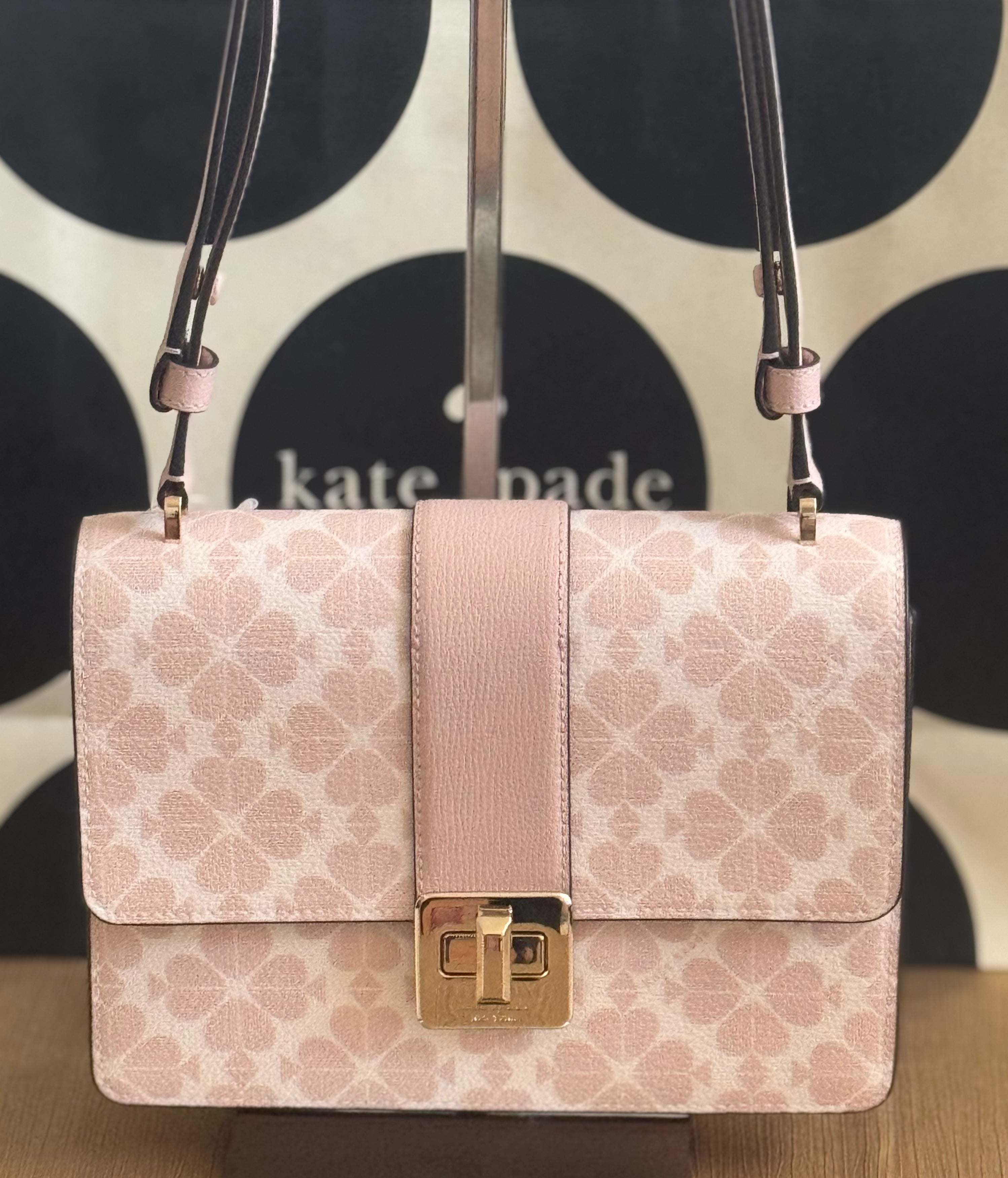 Kate Spade Small Flap Shoulder Bag - Spade Flower Leather Crossbody Purse KK999 | Perfect for Work, Date Night & Everyday Use
