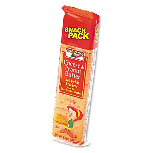 Keebler Cheese & Peanut Butter Sandwich Crackers - 8-Piece Snack Packs (12 Boxes) | Bulk Snacks for School Lunches, Office Break Rooms & On-the-Go Treats