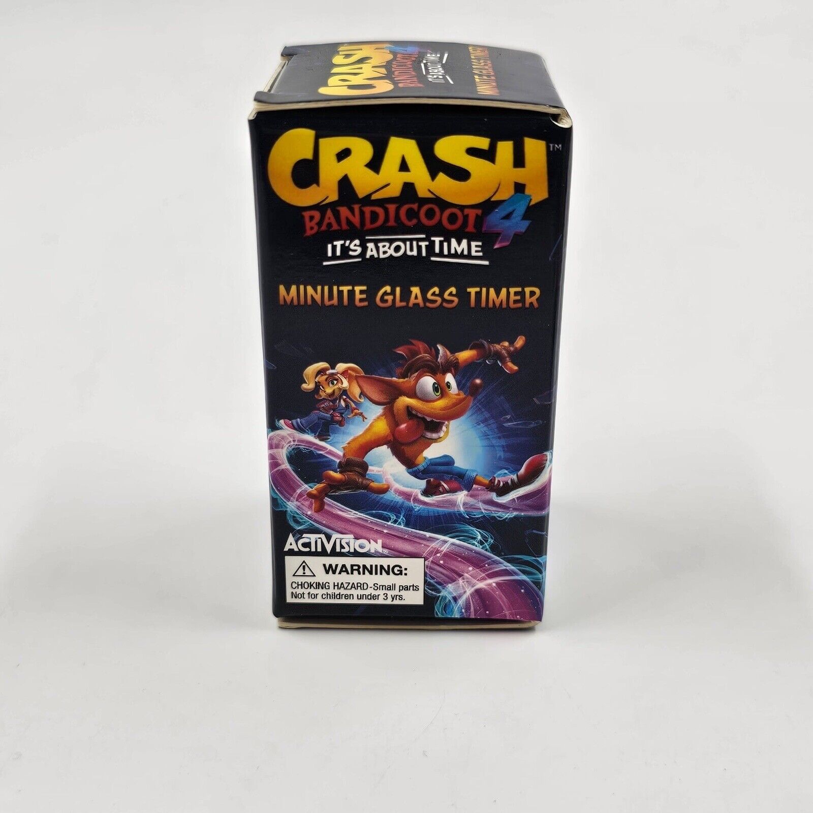 Crash Bandicoot 4 It's About Time Themed Minute Glass Sand Timer - 60-Second Game Countdown Clock for Gaming Collectors & Nostalgic Fans | Perfect for Speedruns, Gaming Decor & Retro Themed Parties
