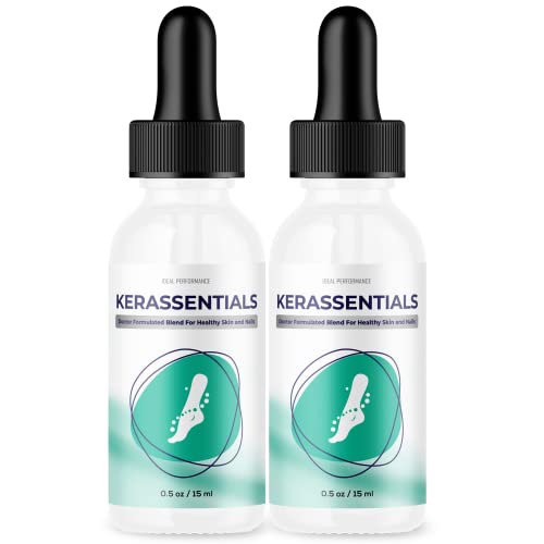 Kerassentials Toenail Fungus Treatment Oil - 2 Pack | Fast-Acting Antifungal Nail Solution for Healthy Toenails | Perfect for Athletes, Swimmers & Active Lifestyles
