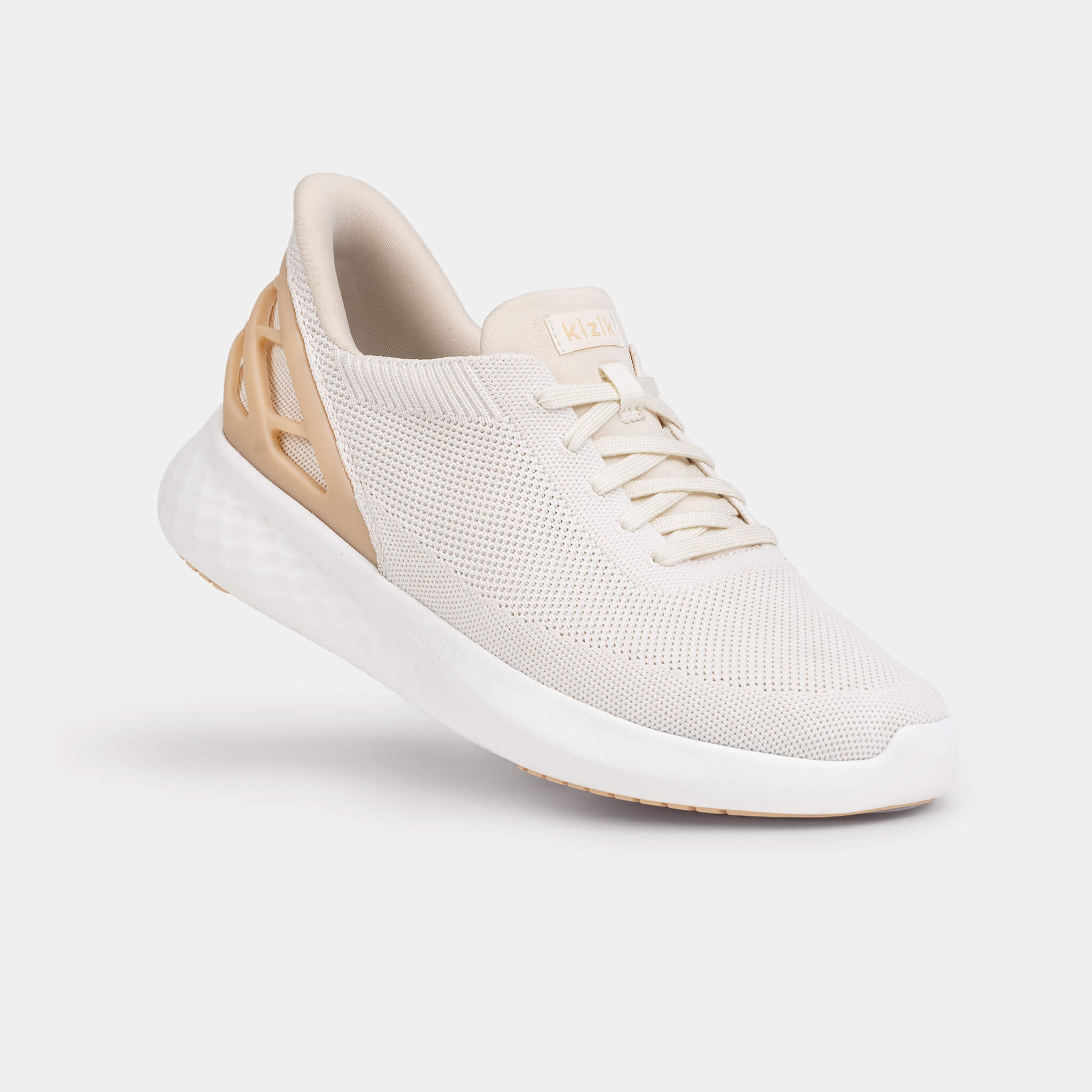 Men's Athens White Creme Sneakers - Lightweight Comfortable Walking Shoes for Men - Perfect for Casual Wear, Gym & Outdoor Activities