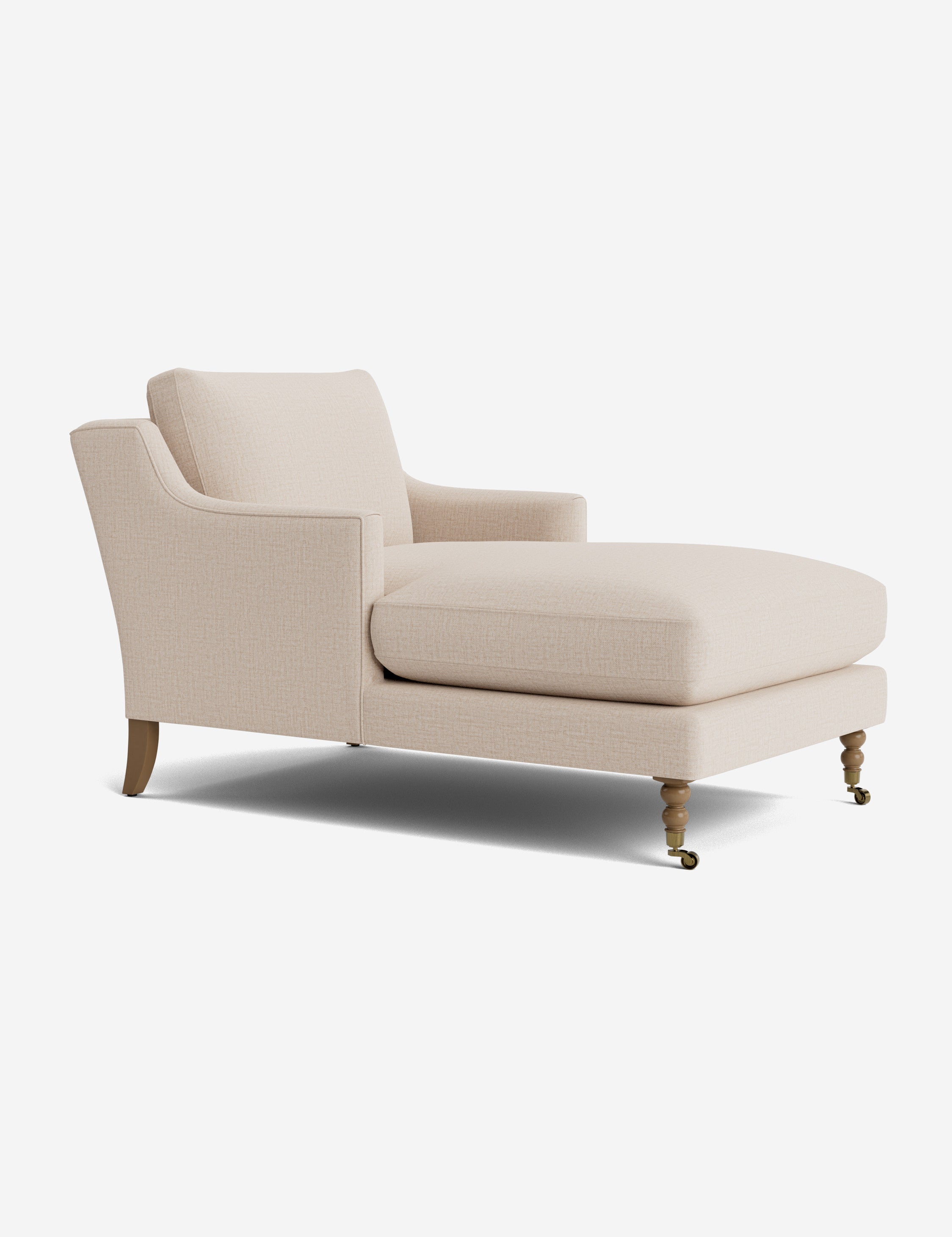 Fabienne Chaise Lounge Chair - Modern Accent Chair for Living Room, Bedroom & Office - Stylish Mid-Century Design with Upholstered Seat and Wooden Legs - Perfect for Relaxing, Reading & Home Decor