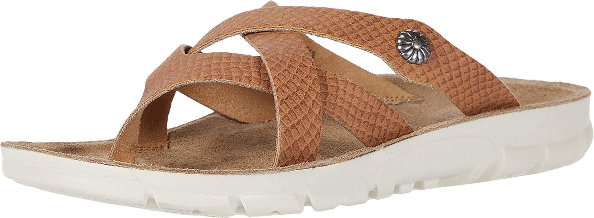 White Mountain Women's Banksy Flat Sandal - Comfortable Summer Walking Shoes