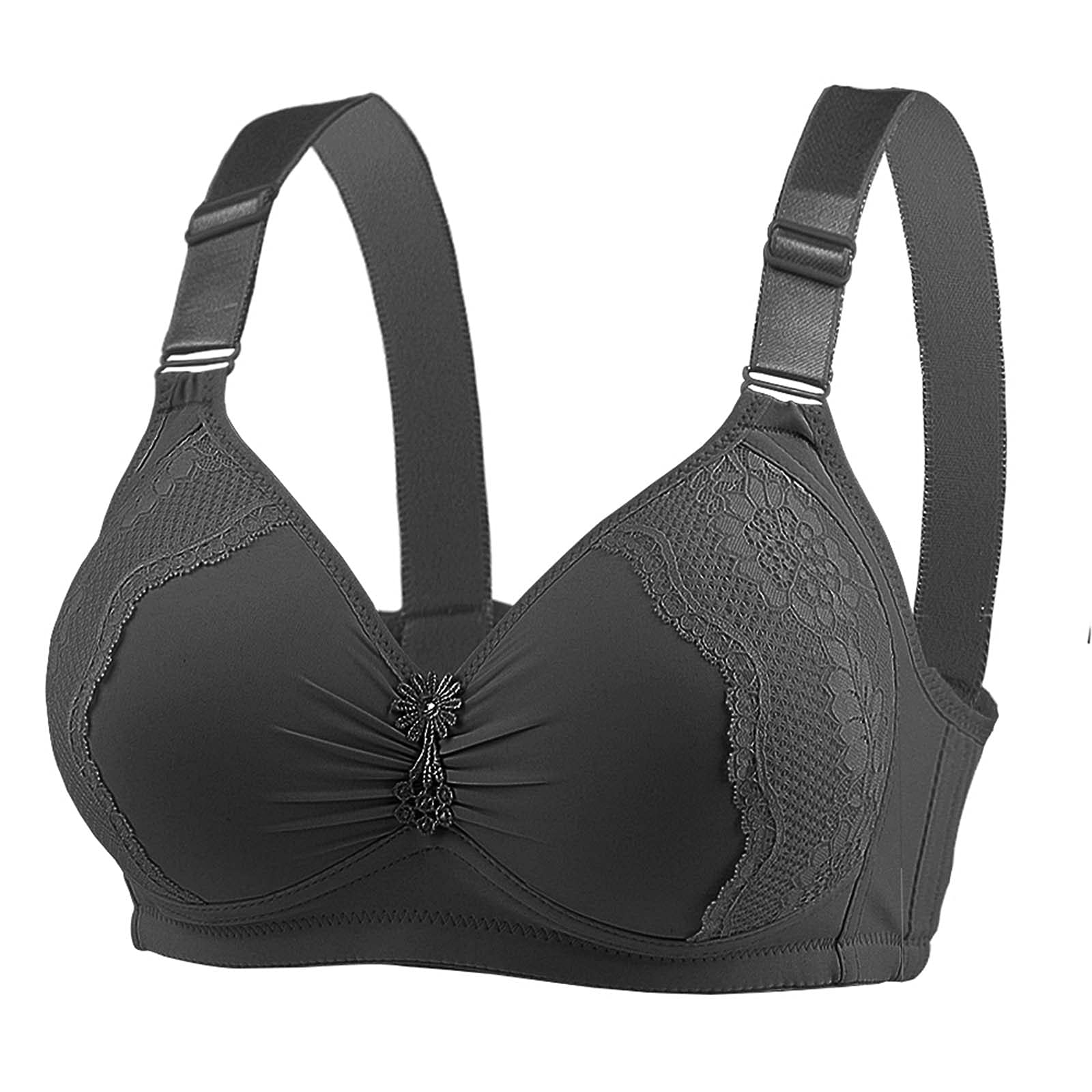 Plus Size Push Up Bras for Women - Wireless Comfortable Bras No Underwire, Supportive Workout Bras for Yoga, Gym & Everyday Wear