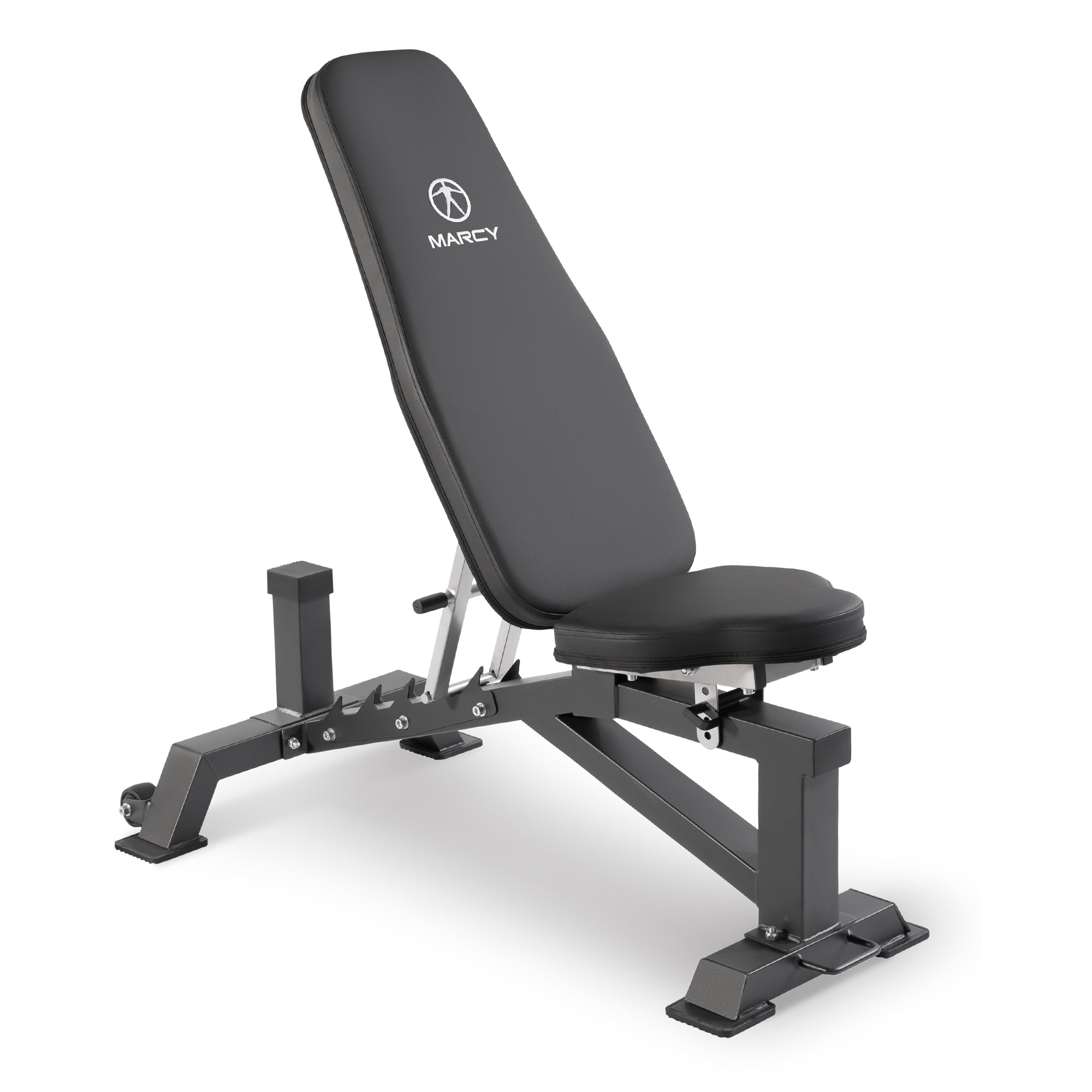 Marcy Deluxe Utility Bench SB-8062 - Adjustable Weight Bench for Home Gym, Full Body Workout & Strength Training - Perfect for Dumbbell, Barbell & Resistance Band Exercises