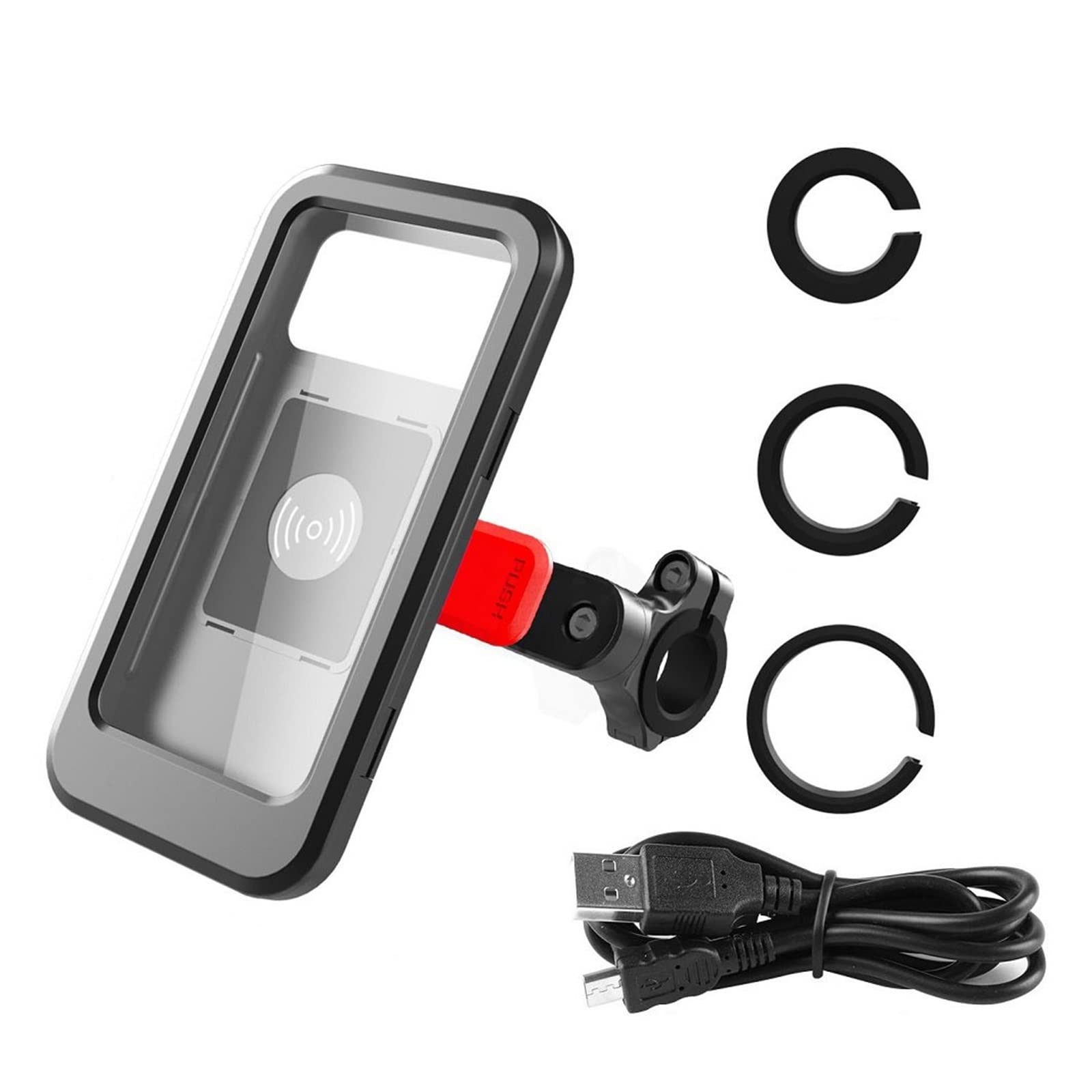 BEIYAO Waterproof Motorcycle Phone Mount Holder - Universal Bike Phone Bracket for iPhone & Android - Perfect for Cycling, Motorcycling & Outdoor Adventures
