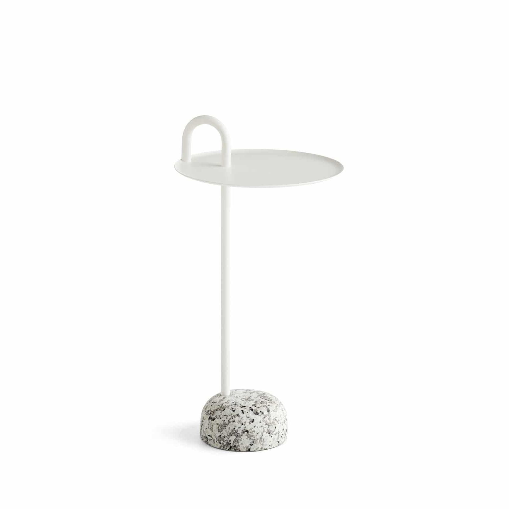 HAY Bowler Side Table in Cream White - Modern Minimalist End Table for Living Room, Bedroom & Office