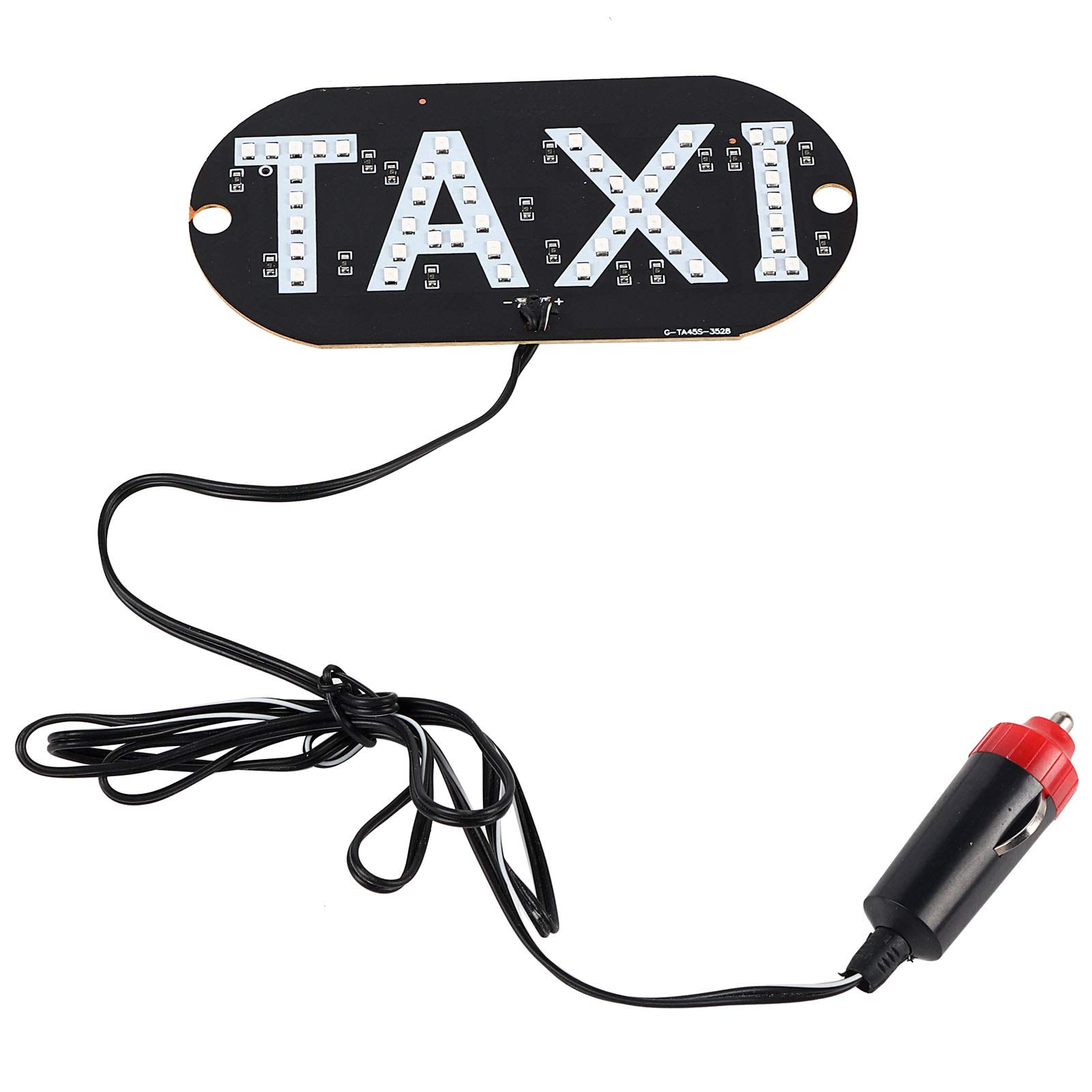 12V DC Taxi LED Light Sign - Windshield Cab Indicator Lamp with Bright Logo for Night Visibility | Perfect for Taxi Cabs, Rideshares & Fleet Vehicles