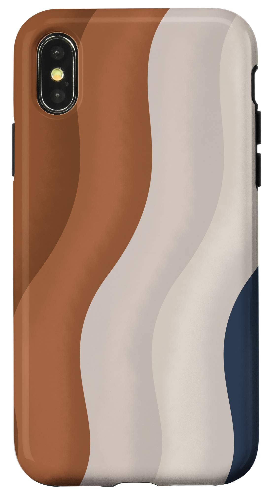 iPhone X/XS Minimalist Blush Pink Abstract Neutral Sand Waves Phone Case - Stylish & Protective Cover for Everyday Use, Travel, and Work