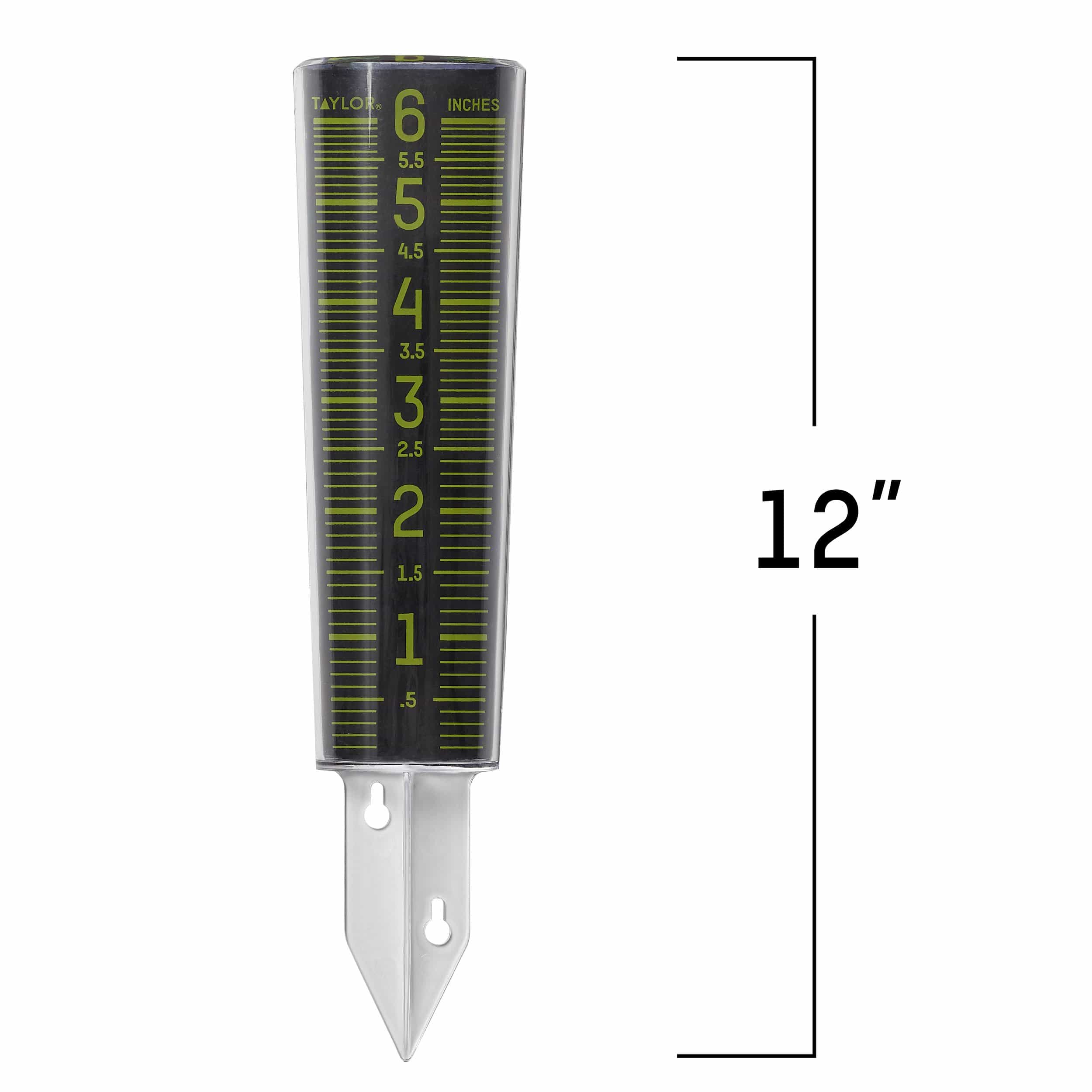 ClearVu 6 Glow in the Dark Rain/Sprinkler Gauge - Accurate Water Measurement for Lawn, Garden & Outdoor Irrigation - Perfect for Homeowners & Gardeners