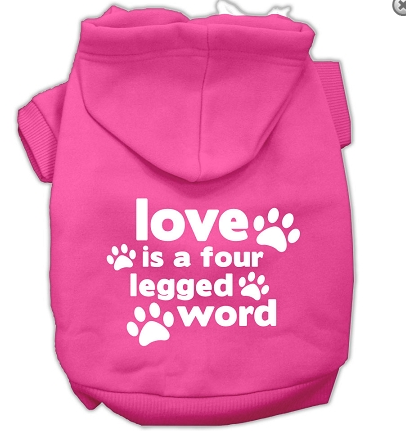 Love is a 4 Legged Word Hoodie - Cozy Dog Lover Sweatshirt for Pet Owners | Perfect for Dog Walks, Vet Visits & Casual Outings