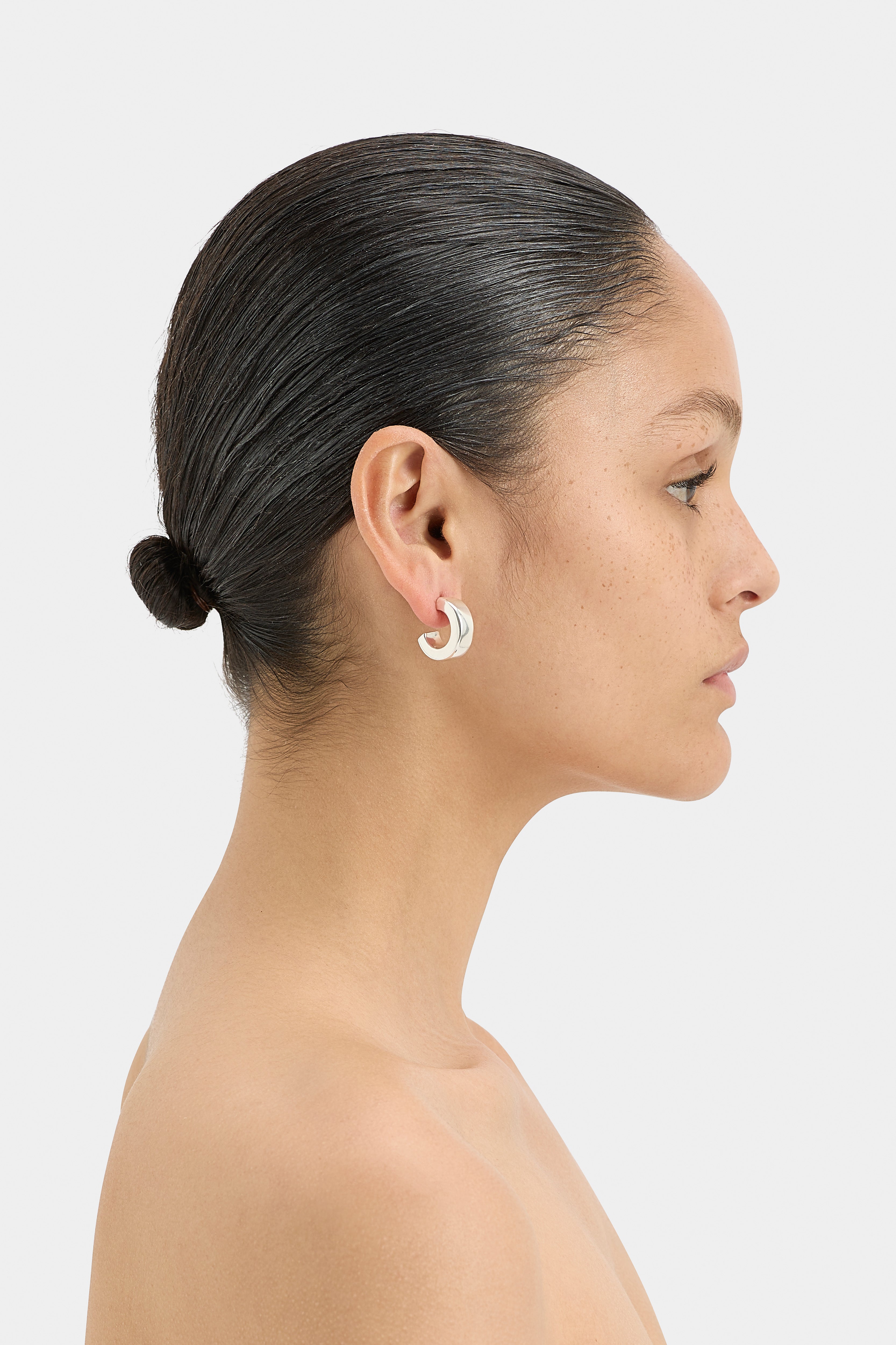 Cielo Hoop Earrings for Women - 14K Gold Plated Sterling Silver Huggie Hoops - Minimalist Dainty Everyday Jewelry - Perfect for Work, Date Night & Special Occasions