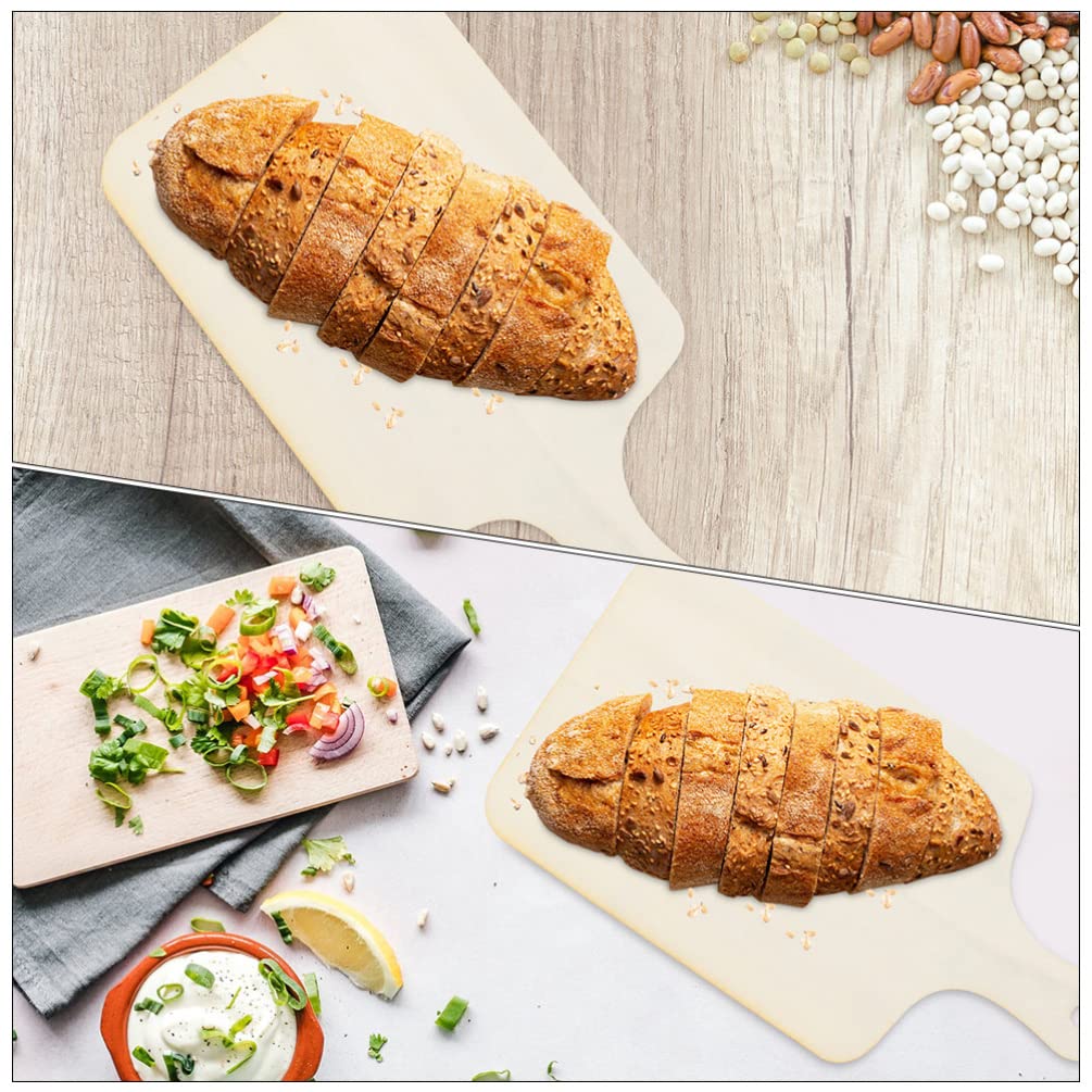 3-Piece Wooden Cutting Board Set with Handles - Premium Bread Serving Tray & Kitchen Chopping Board for Meat, Cheese, Vegetables - Perfect for Food Prep, Charcuterie & Entertaining