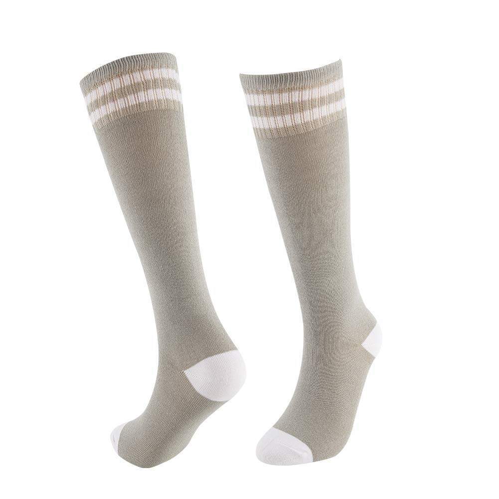 Kids Knee High Socks - Soft Cotton Soccer Socks for Boys & Girls - Breathable Athletic Socks for Toddlers & Children - Perfect for Sports, School & Everyday Wear