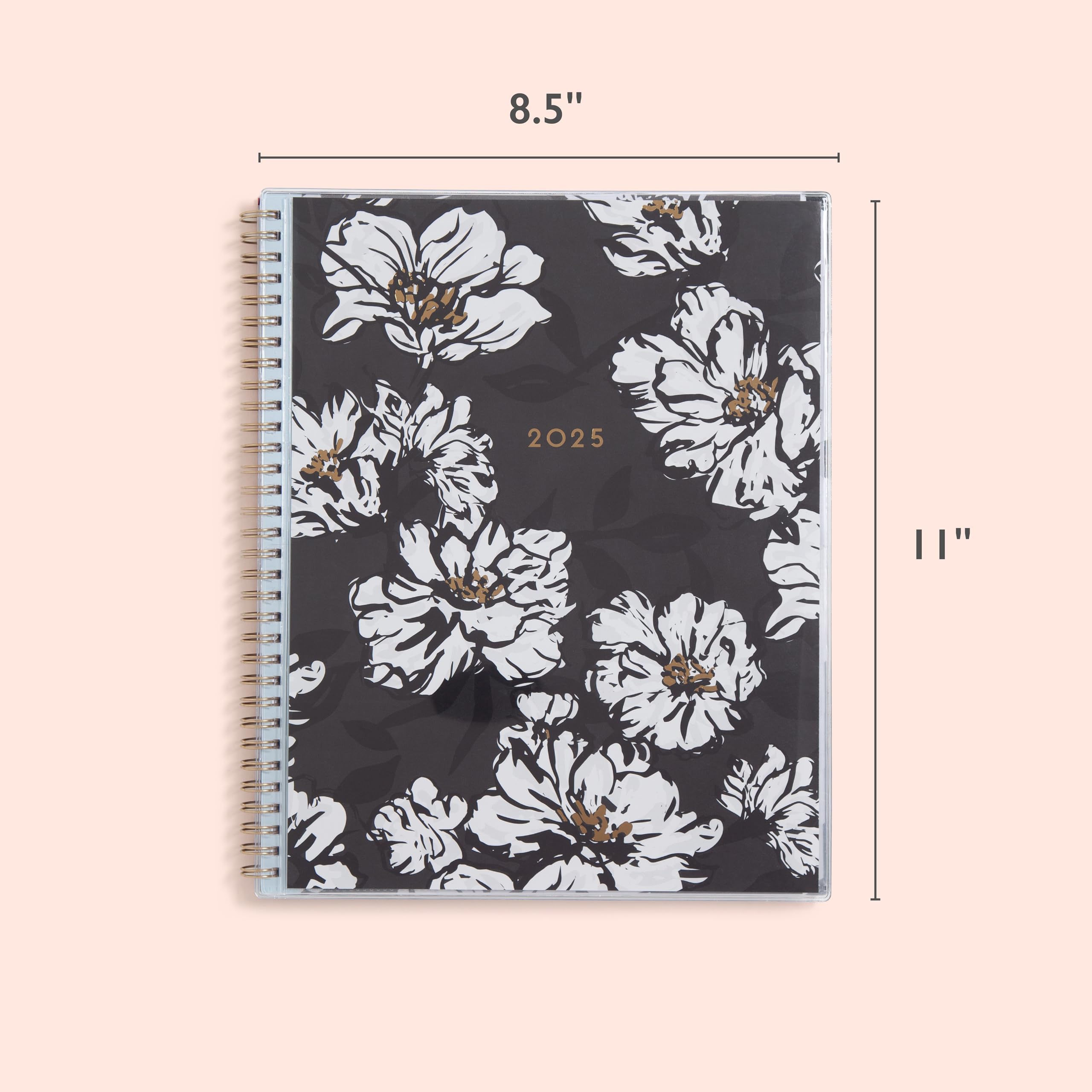 Blue Sky 2025 Weekly & Monthly Planner Calendar - January to December 2025, 8.5