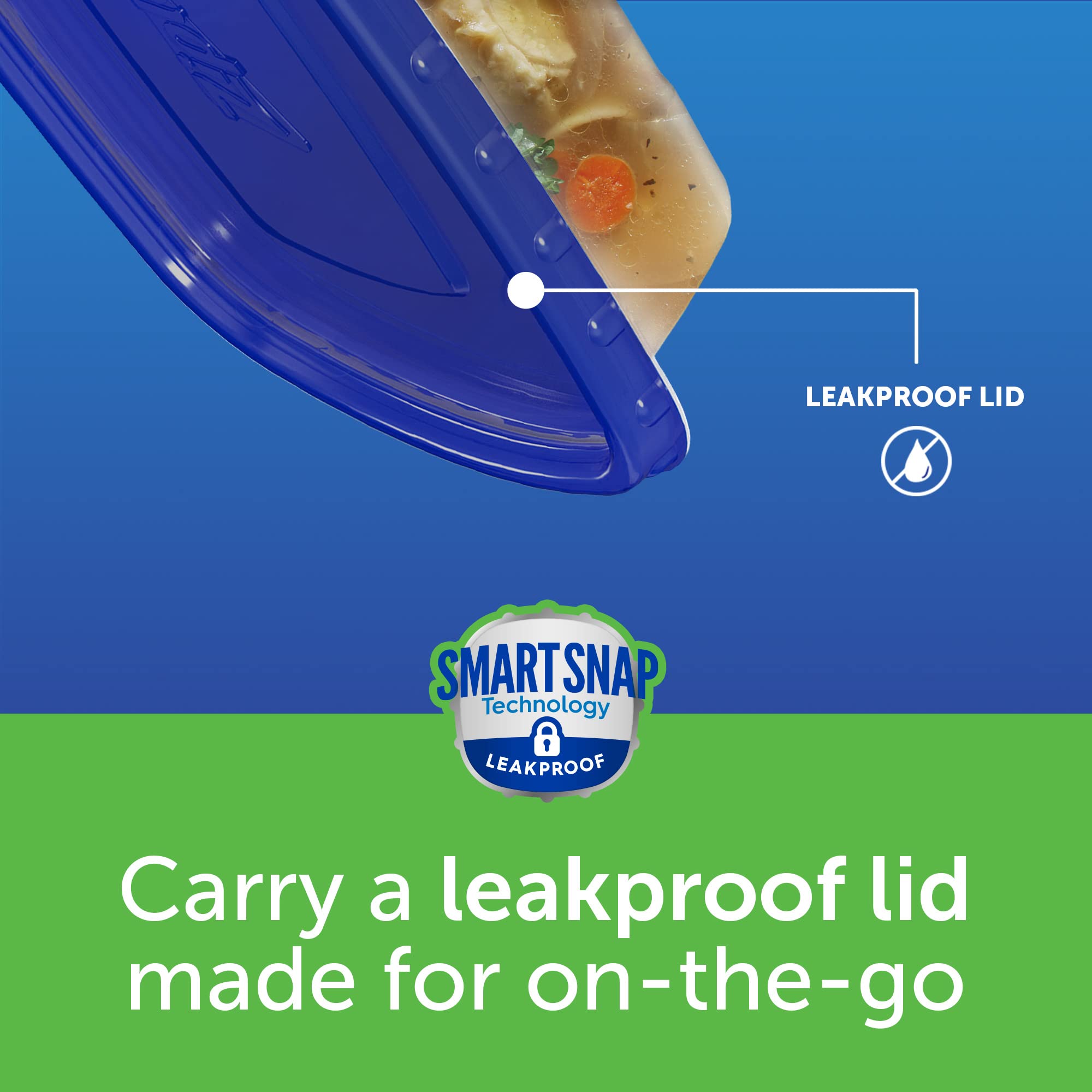Reusable Ziploc Food Storage Containers with Smart Snap Technology - Dishwasher Safe Meal Prep Containers for Kitchen Organization (2-Pack, Divided Rectangle) - Perfect for Meal Prepping, Leftovers & Lunch Boxes