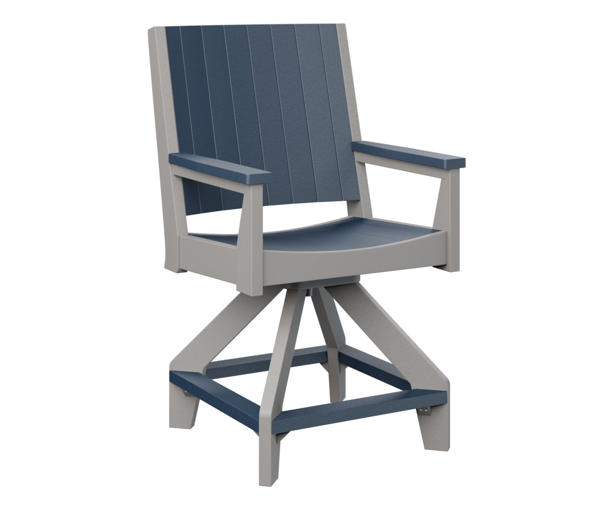 Navy Blue on Light Gray