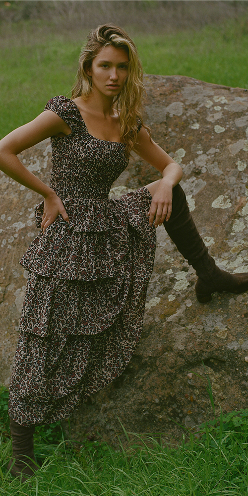 Catalina Dress Paisley Print - Flowy Boho Maxi Dress for Women | Perfect for Beach Vacations, Summer Parties & Casual Outings
