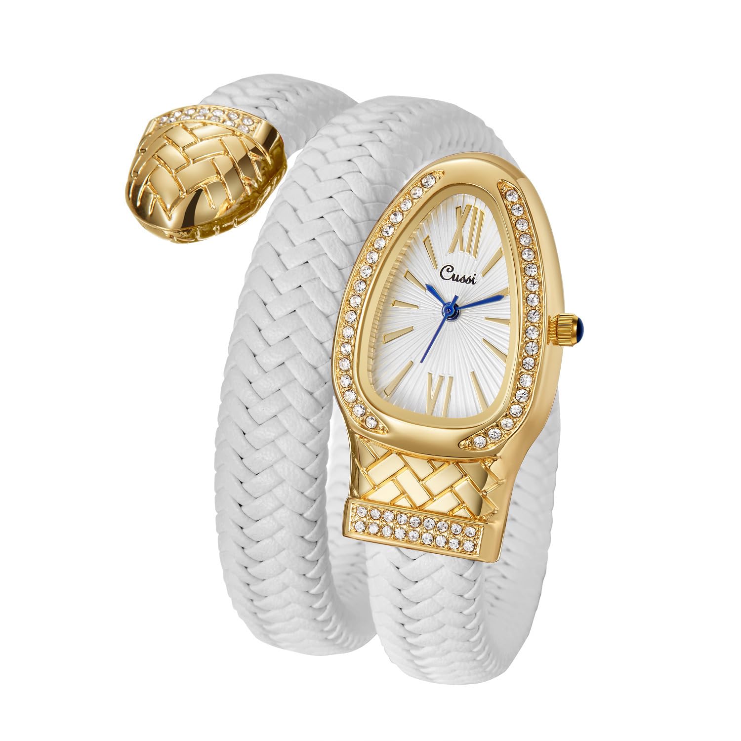 Luxury Snake Cuff Bracelet Watch for Women - Elegant Snake Shaped Wristwatch with Stainless Steel Band | Perfect for Evening Parties, Date Nights & Fashion Accessories