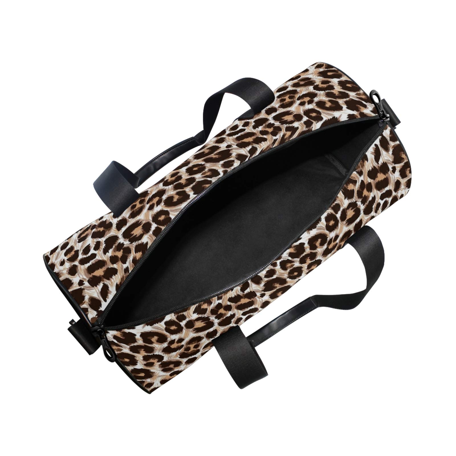Leopard Cheetah Print Duffle Bag - Large Travel Gym Bag for Men & Women, Water-Resistant Sports Luggage with Backpack Straps - Perfect for Workouts, Weekend Trips & Sports Equipment Storage