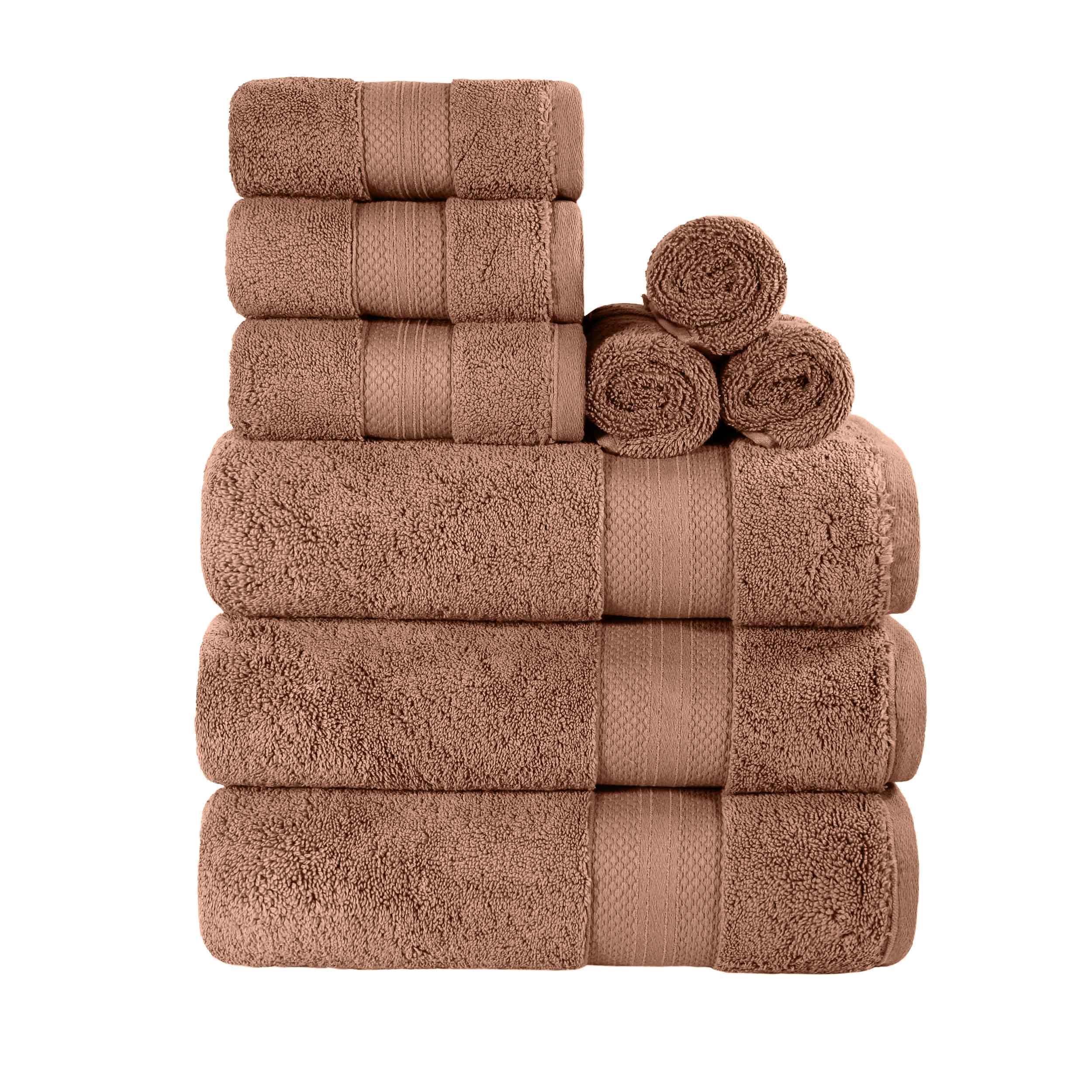 Premium 9-Piece Turkish Cotton Towel Set - Ultra Soft, Highly Absorbent Bath & Beach Towels for Spa, Pool, Gym & Luxury Home Use