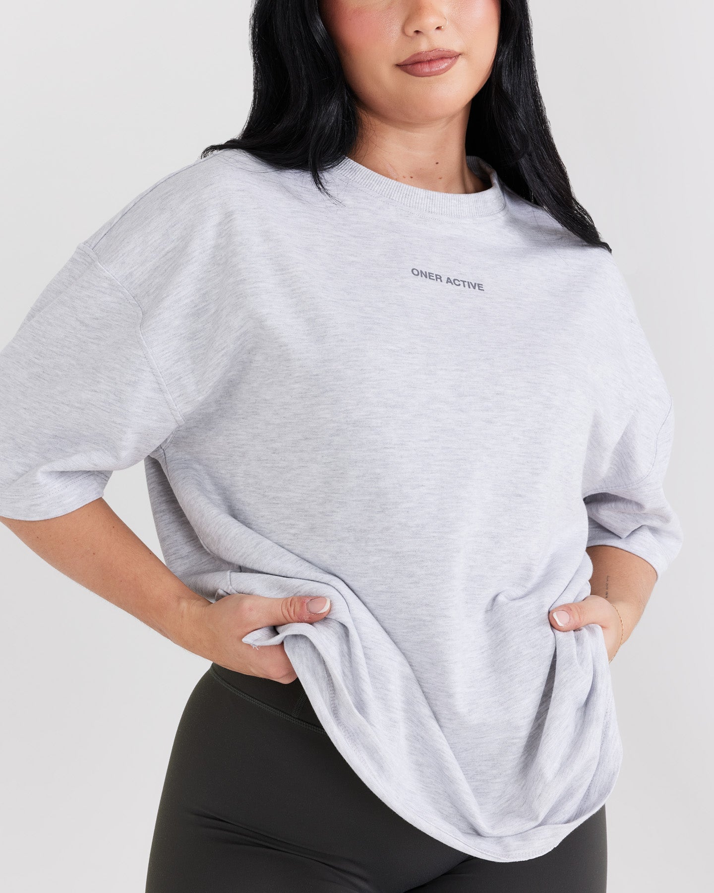 OYB Graphic Unisex T-Shirt | Light Grey Marl Cotton Tee for Men & Women | Casual Streetwear & Everyday Wear